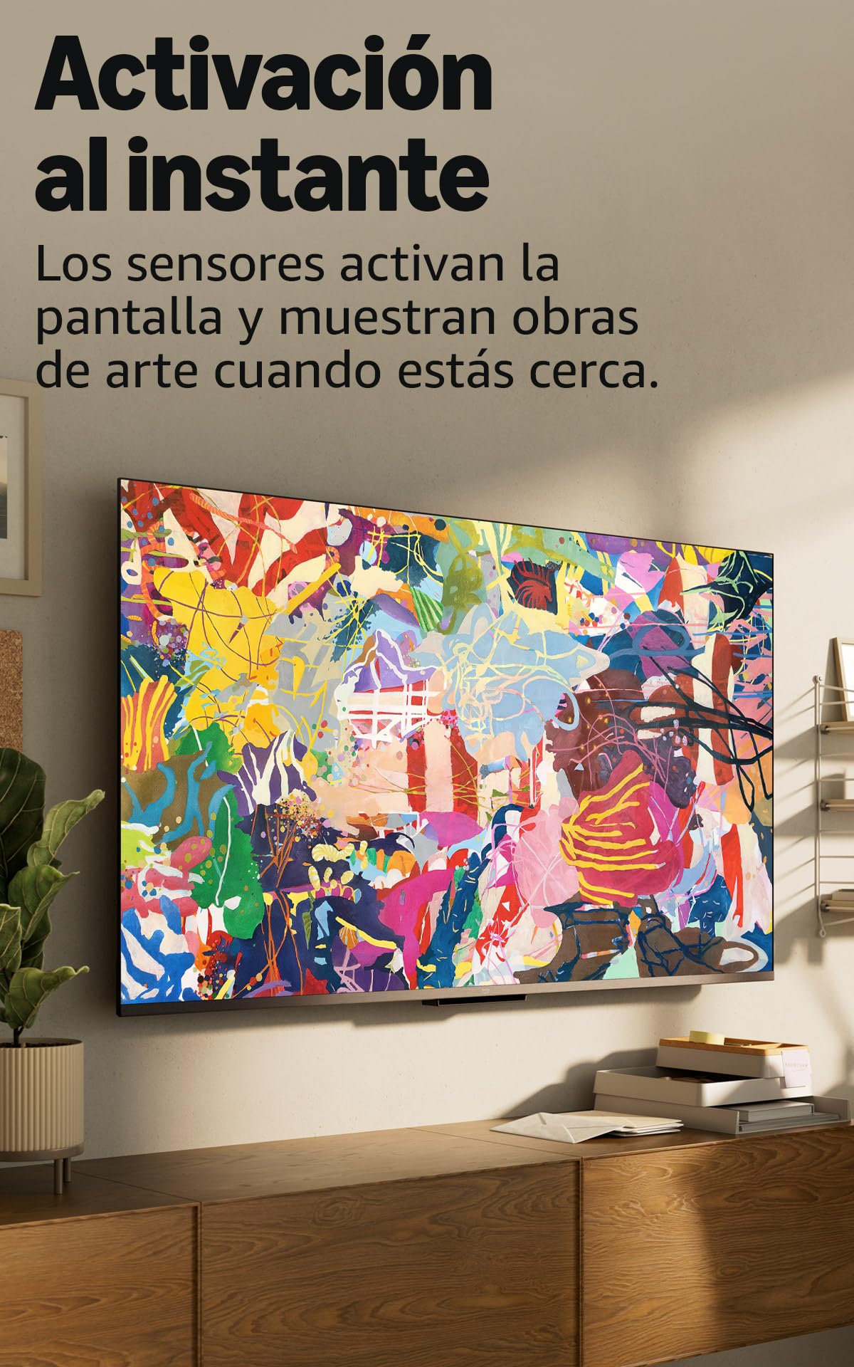 Amazon Ember 4-Series de 55" (modelo más reciente): televisión 4K Ultra HD inteligente con Control remoto Alexa, HDR10+, procesador rápido, Dolby Audio, fondo ambiental y TV en vivo gratuita