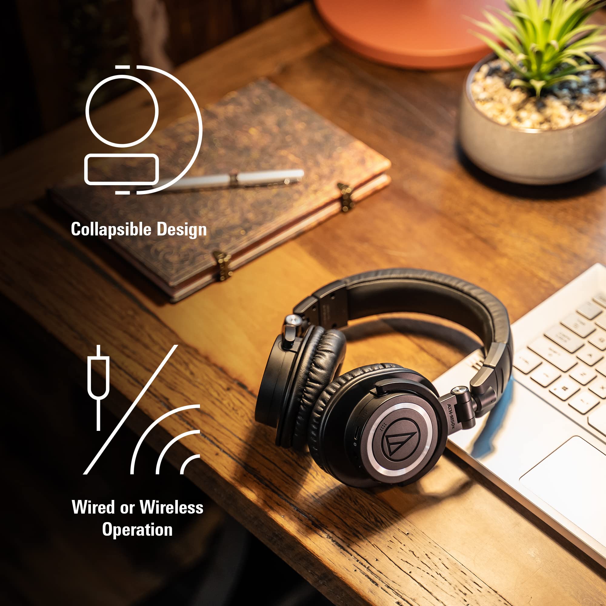 Audio-Technica ATH-M50xBT2 Auriculares inalámbricos sobre la Oreja