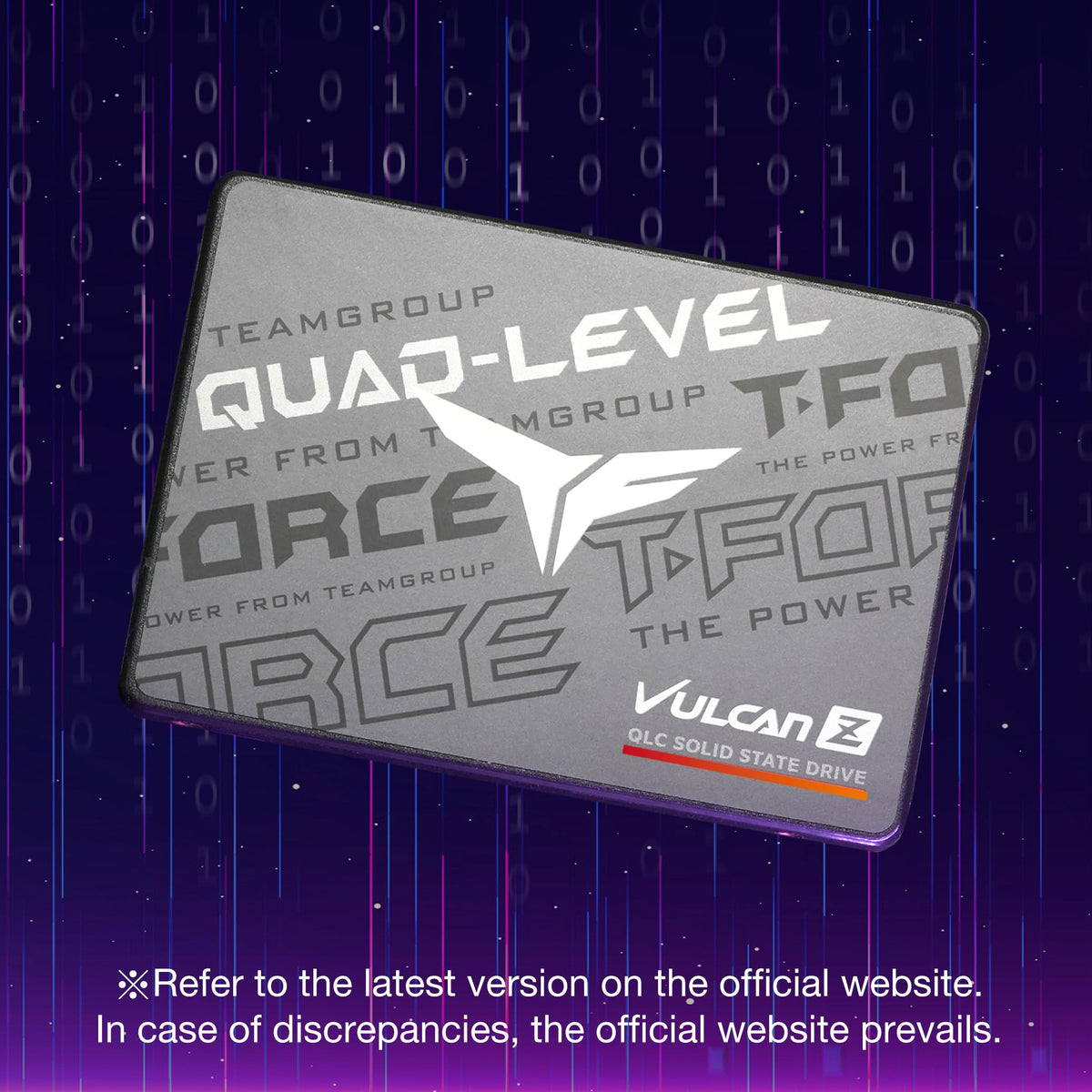 TEAMGROUP T-Force Vulcan Z 1TB SLC Cache 3D NAND QLC 2.5 Pulgadas SATA III Unidad de Estado sólido Interna SSD (R/W Velocidad de hasta 550/500 MB/s) T253TY001T0C101