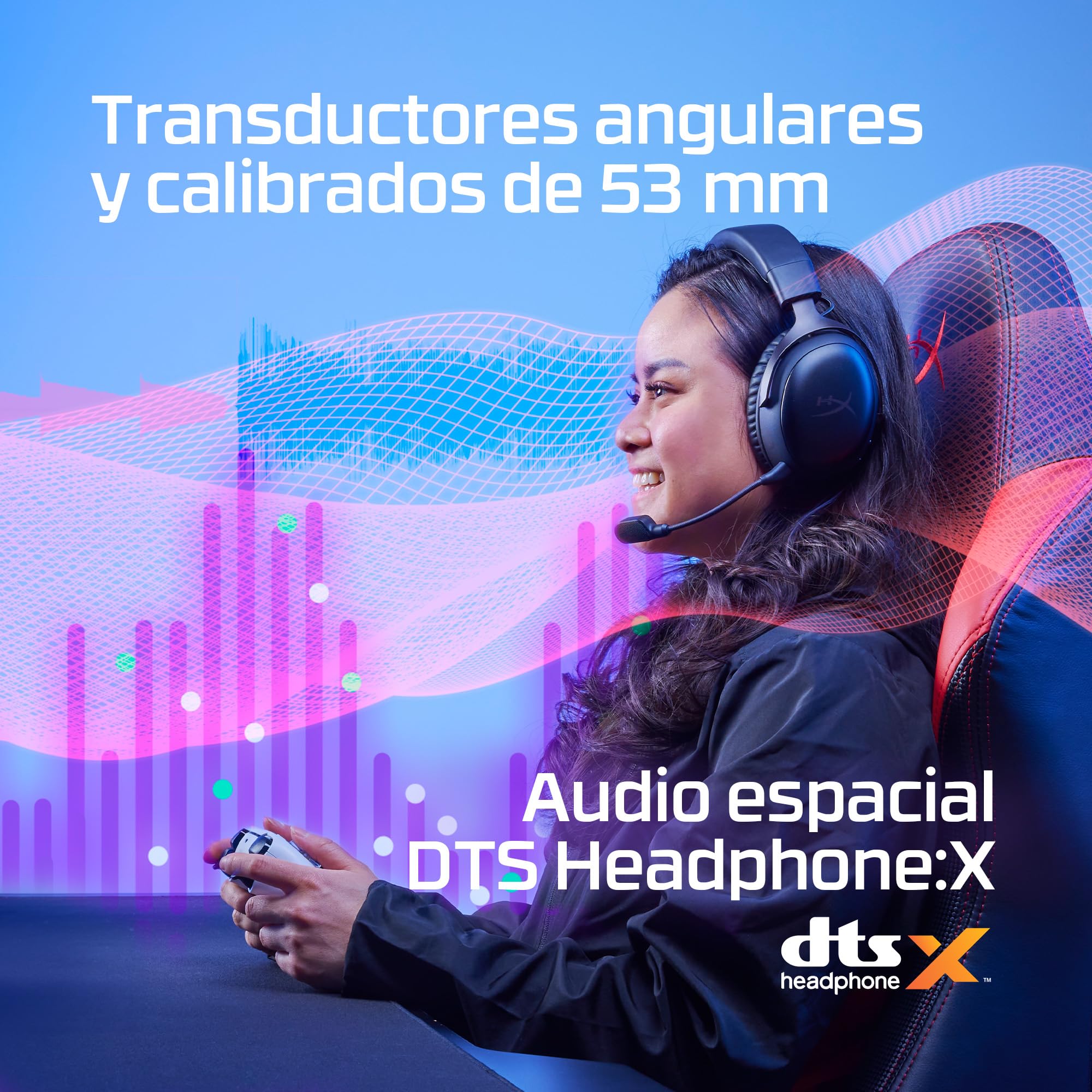 HyperX Cloud III Wireless headset para Gaming - Negro