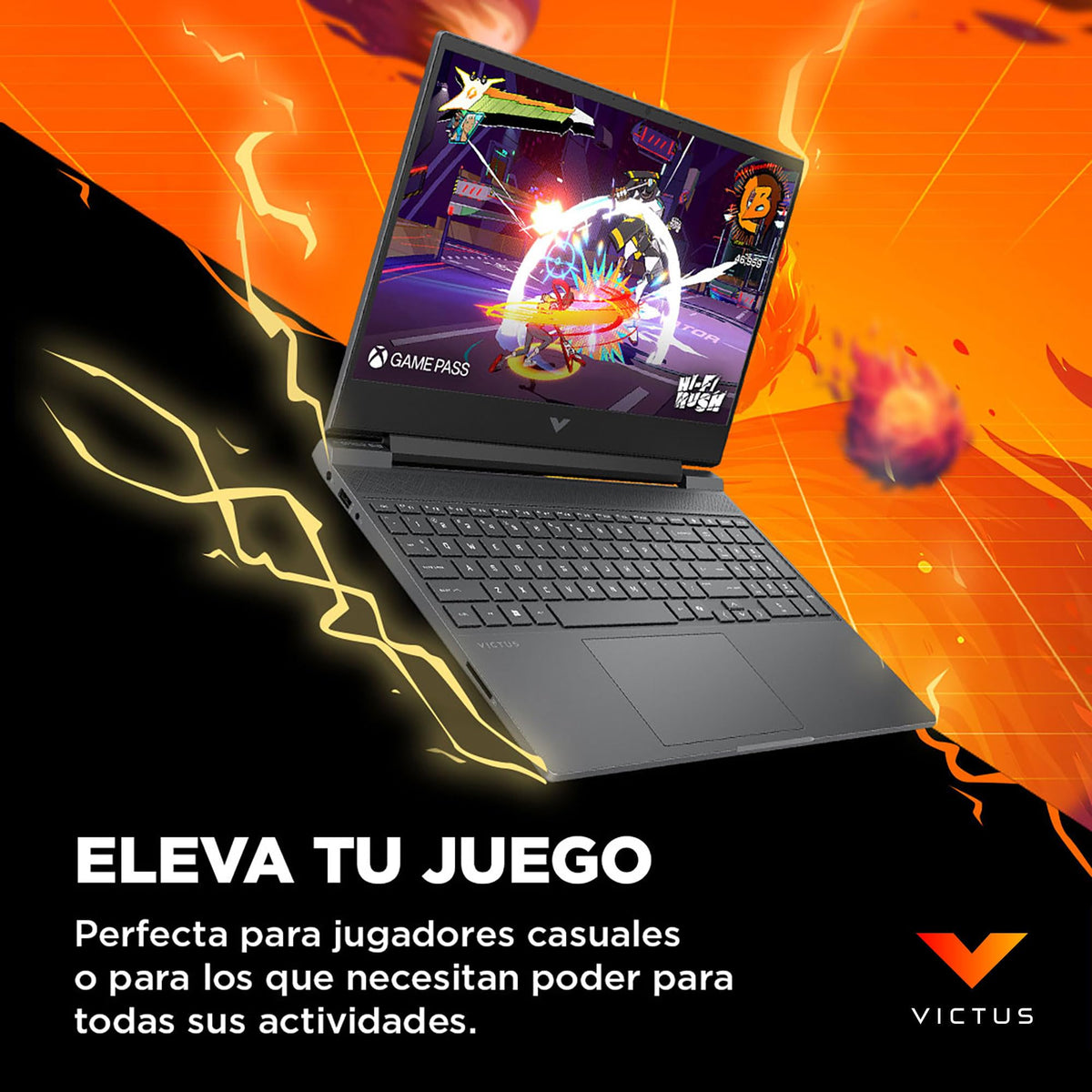HP Laptop Gaming Victus 15-fb3036la, AMD Ryzen 7, 16 GB RAM, 1 TB SSD, 15.6", FHD, NVIDIA GeForce RTX 4050 (6GB), Windows 11 Home, Teclado en Español, Garantía Mexico, Plata Cromo