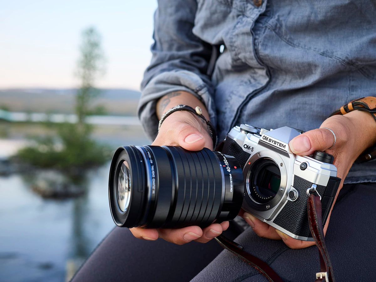 OM SYSTEM OLYMPUS OM-5 Black Micro Four Thirds System Camera M.Zuiko Digital ED 12-45mm F4.0 PRO kit Outdoor Camera Weather Sealed Design 5-Axis Image Stabilization 50MP Handheld High Res Shot