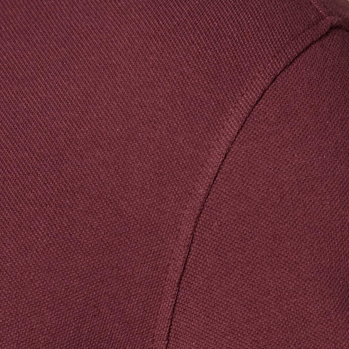 Amazon Essentials - Polo de piqué de algodón ajustado para hombre, color burdeos, talla G