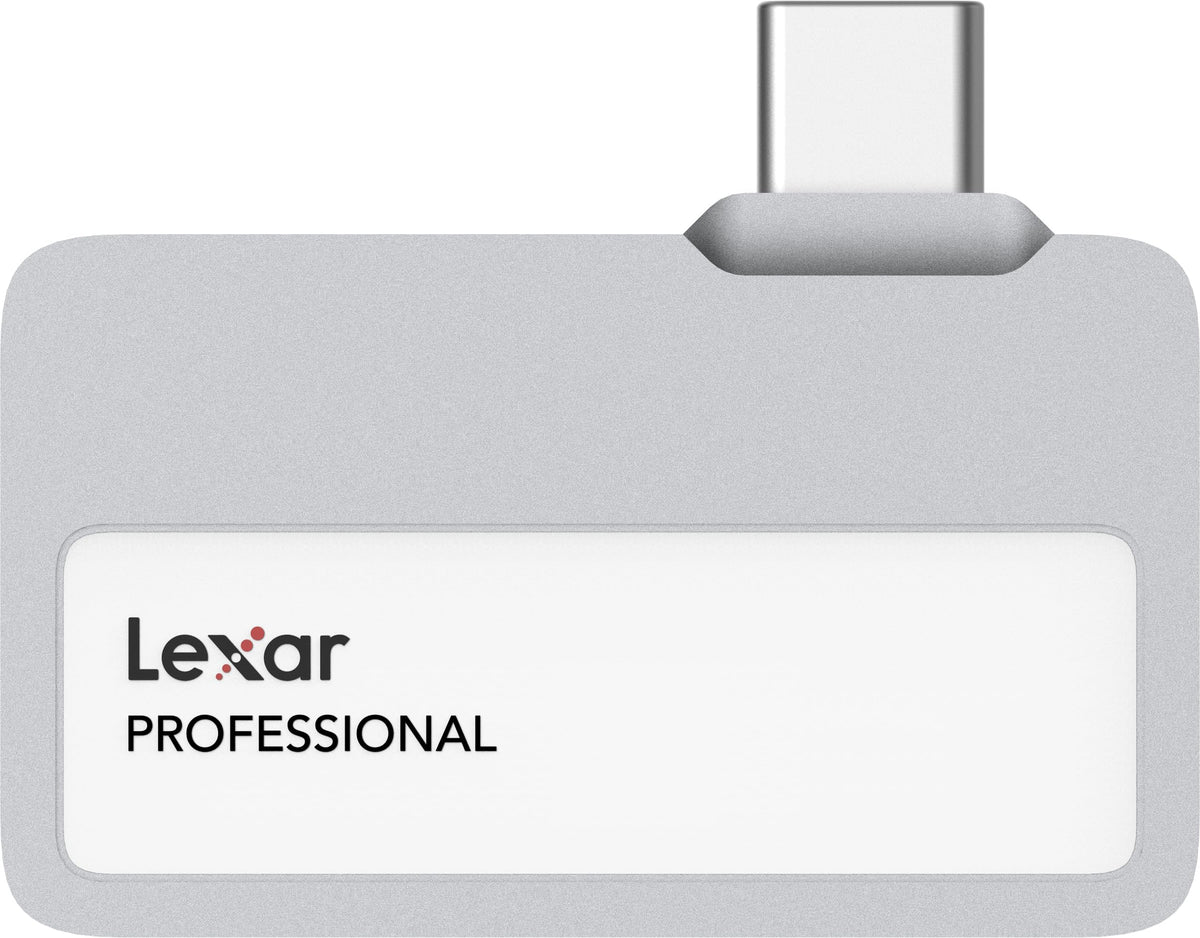 Lexar 2TB Professional Go SSD portátil, Compatible con Apple ProRes, hasta 1050 MB/s de Lectura y 1000 MB/s de Escritura, USB 3.2 Gen 2, Resistente, Compatible con iPhone 15 Series, Smartphones, PC y