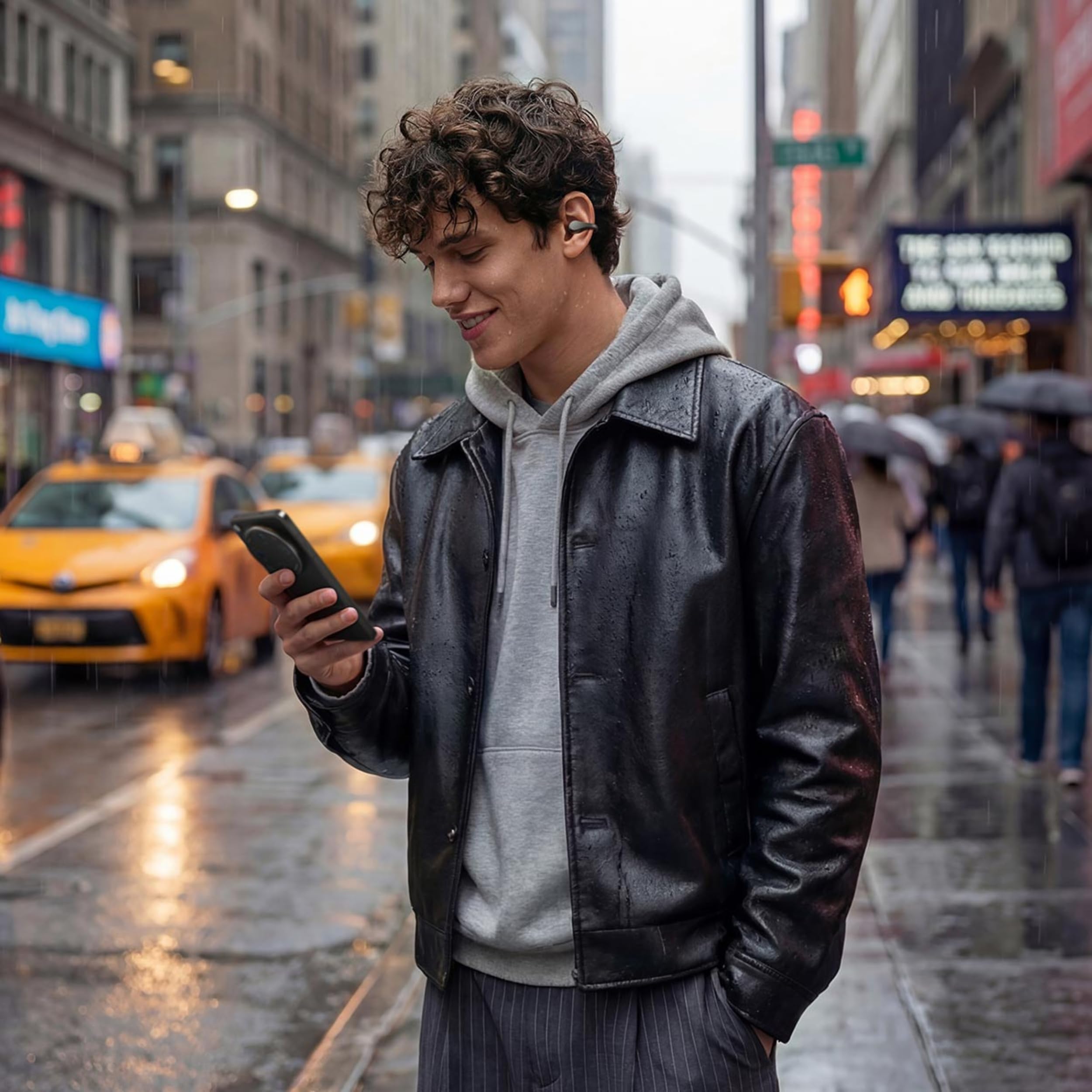 OPPO Enco Clip2 Open Earbuds Plata, Audífonos Inalámbricos Bluetooth 6.1 con Ajuste EarHug™, Sonido Ajustado por Dynaudio, hasta 40 Horas de Batería, Llamadas Claras con IA y Resistencia IP55