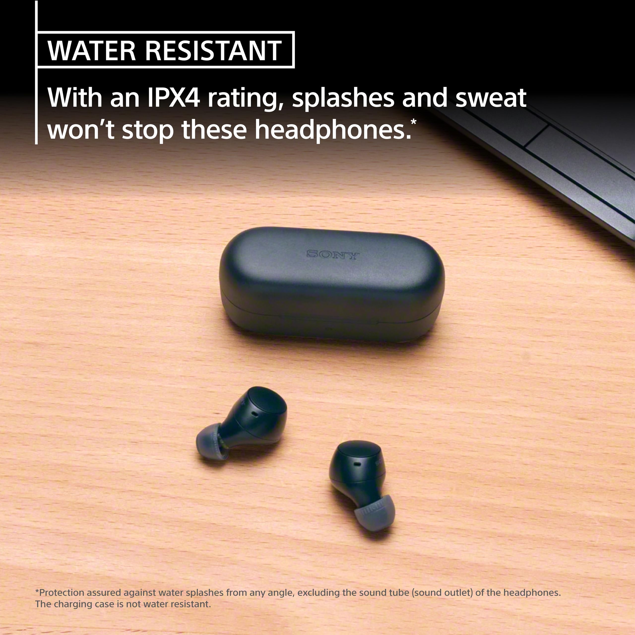 Sony WF-C510 Auriculares Bluetooth intrauditivos, hasta 22 Horas de batería, conexión multipunto, micrófono y Resistencia al Agua, Color Negro