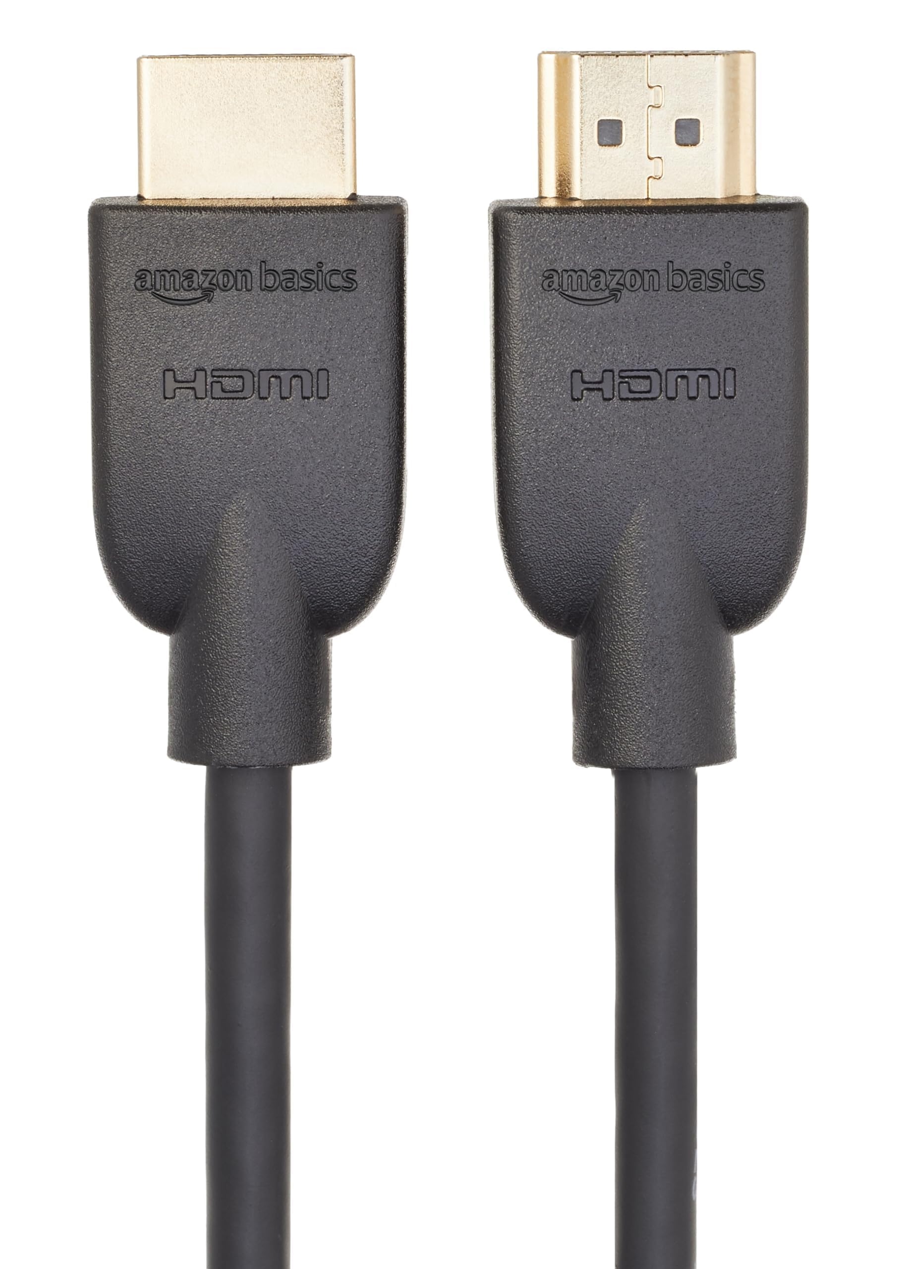 Amazon Basics - Cable HDMI de alta velocidad (18 Gbps, 4 K/60 Hz), 1.82 cm, color negro