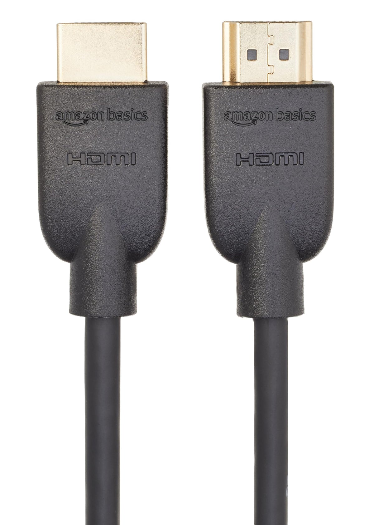 Amazon Basics - Cable HDMI de alta velocidad (18 Gbps, 4 K/60 Hz), 1.82 cm, color negro