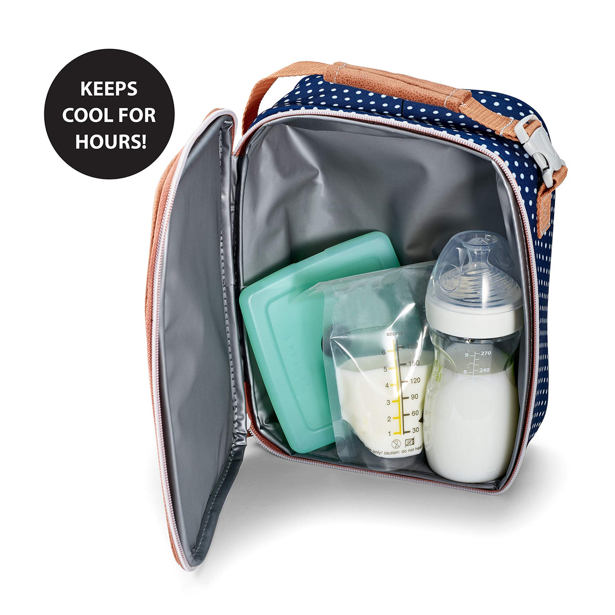 Fit & Fresh Cool Coolers Paquetes de hielo delgados y reutilizables para loncheras y hieleras, Azul, 1 Set of 4 Ice Packs, 1