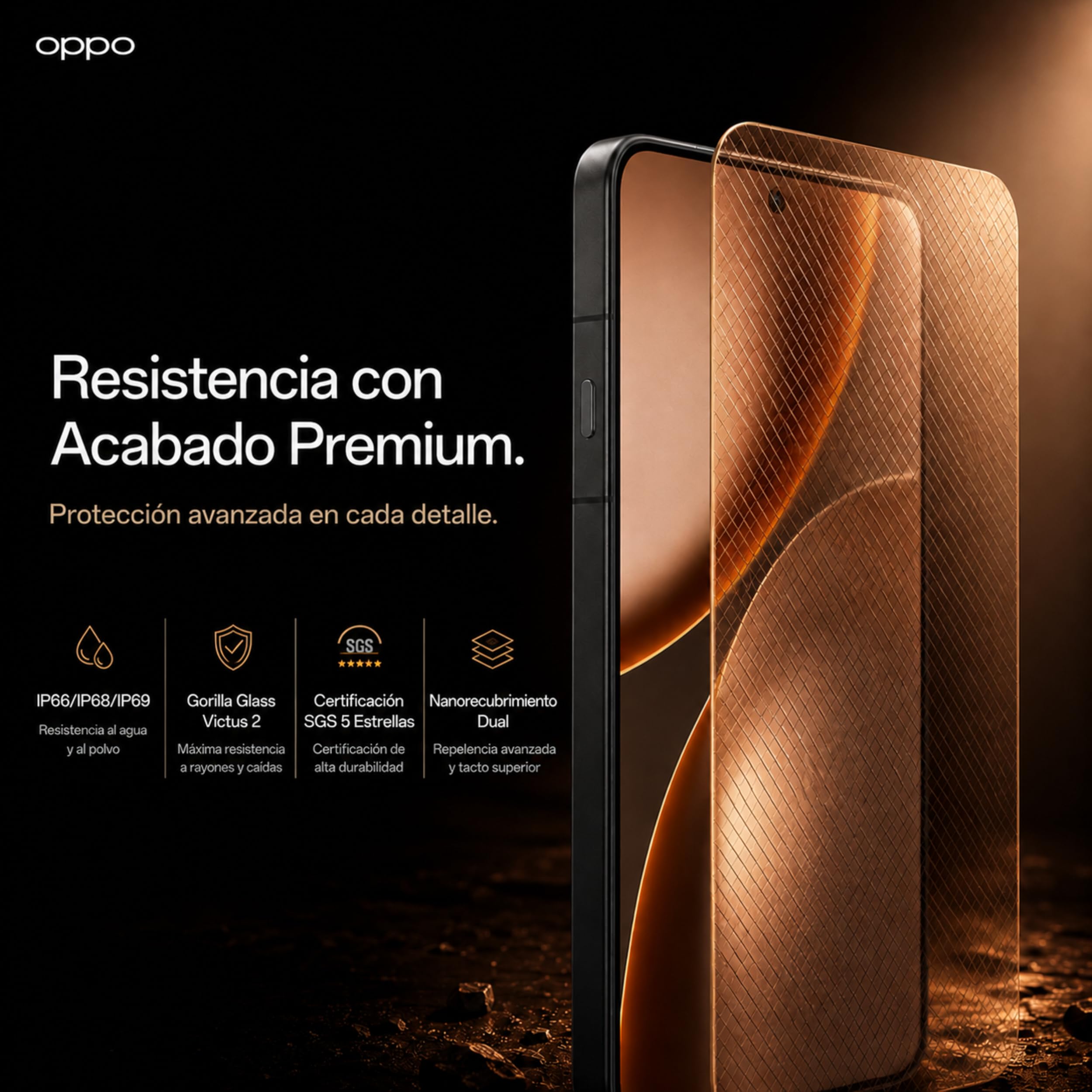 OPPO Find X9 Ultra 5G Negro, 12GB+512GB, Pantalla 6.82" AMOLED QHD+, Cámara Dual 200MP, Video 8K, Snapdragon 8 Elite Gen 5, Batería 7050 mAh, Carga Súper Rápida 100W, Resistente al Agua IP68/IP69