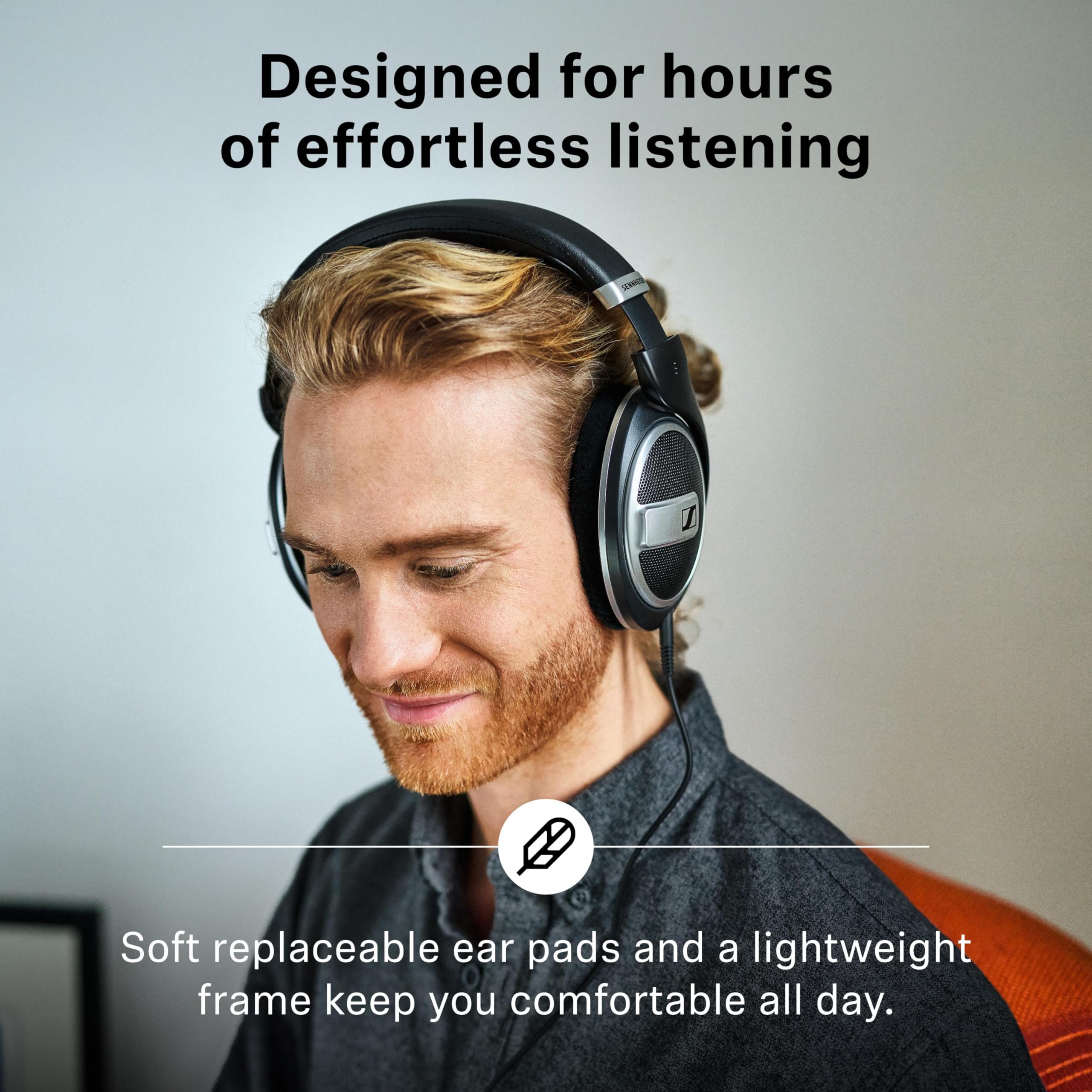 Sennheiser HD 599 Special Edition - Audífonos abiertos y circumaurales, ‎Alámbrico, Exclusivo de Amazon, Negro