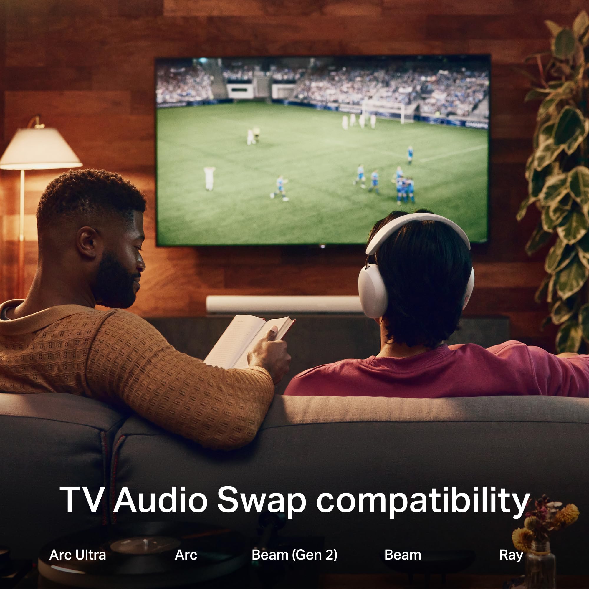 Sonos Ace Audífonos Inalámbricos Over-Ear con Cancelación Activa de Ruido, Audio Espacial, Audio Lossless y 30 Horas de Batería - Negro