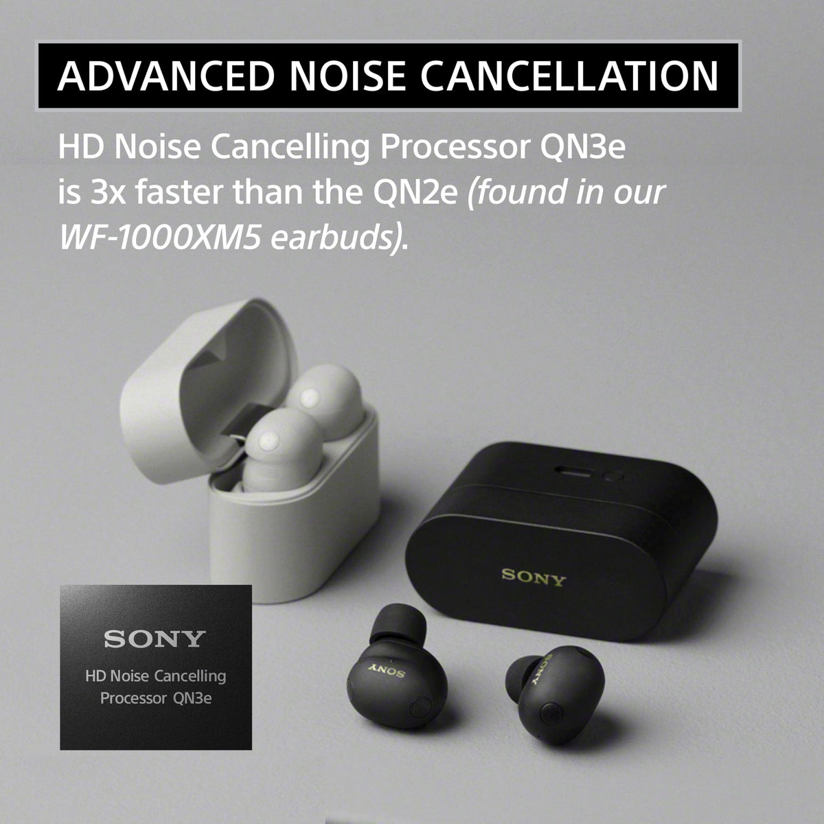 Sony WF-1000XM6 los Mejores Auriculares inalámbricos con cancelación de Ruido, Auriculares intrauditivos Bluetooth, Sonido de Calidad de Estudio, hasta 24 Horas de batería, Color Negro