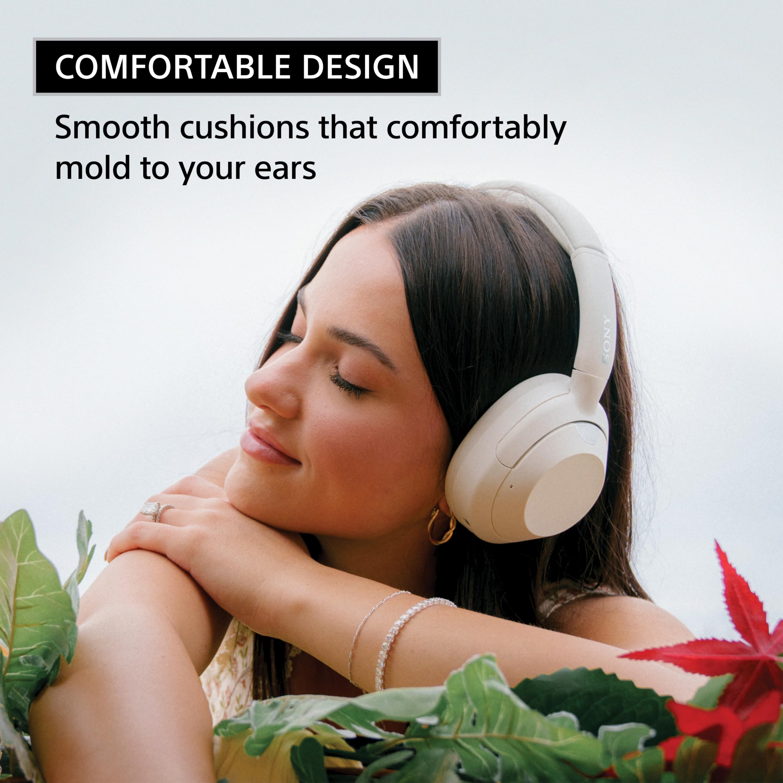 Sony ULT Wear Auriculares Bluetooth supraaurales con cancelación de Ruido, 30 Horas de batería, Bajos potentes, Control por Voz Alexa, Negro ULT900N