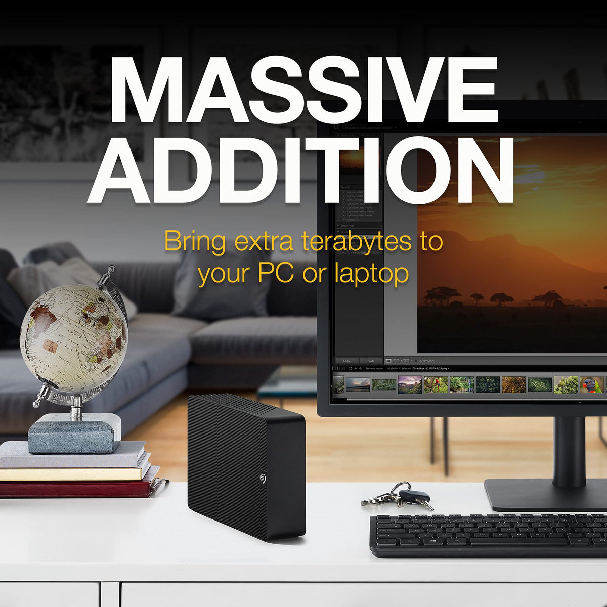 Seagate Expansion STKP8000400 8 TB, Disco Duro Externo - Negro Computadora PC, Mac, USB 3.0