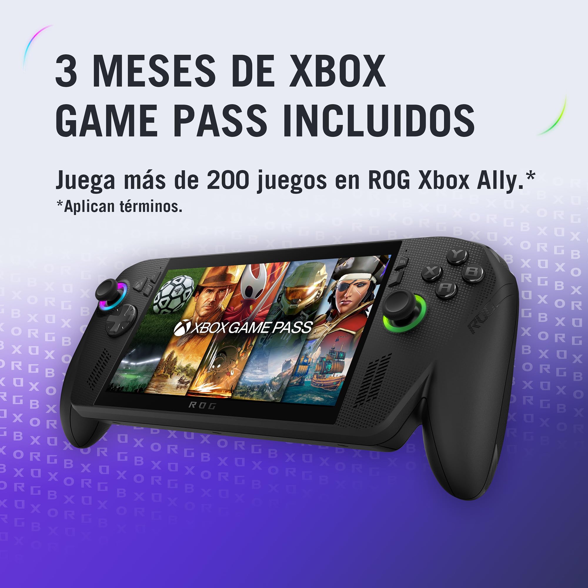 ASUS ROG XBOX Ally X/AMD Ryzen™ AI Z2 Extreme/AMD Radeon™ Graphics/RAM 24GB, 1TB SSD/FHD 16:9, 120Hz/ Wi-Fi 6E+ Bluetooth® 5.2/ Garantía y Servicio con la Marca en México