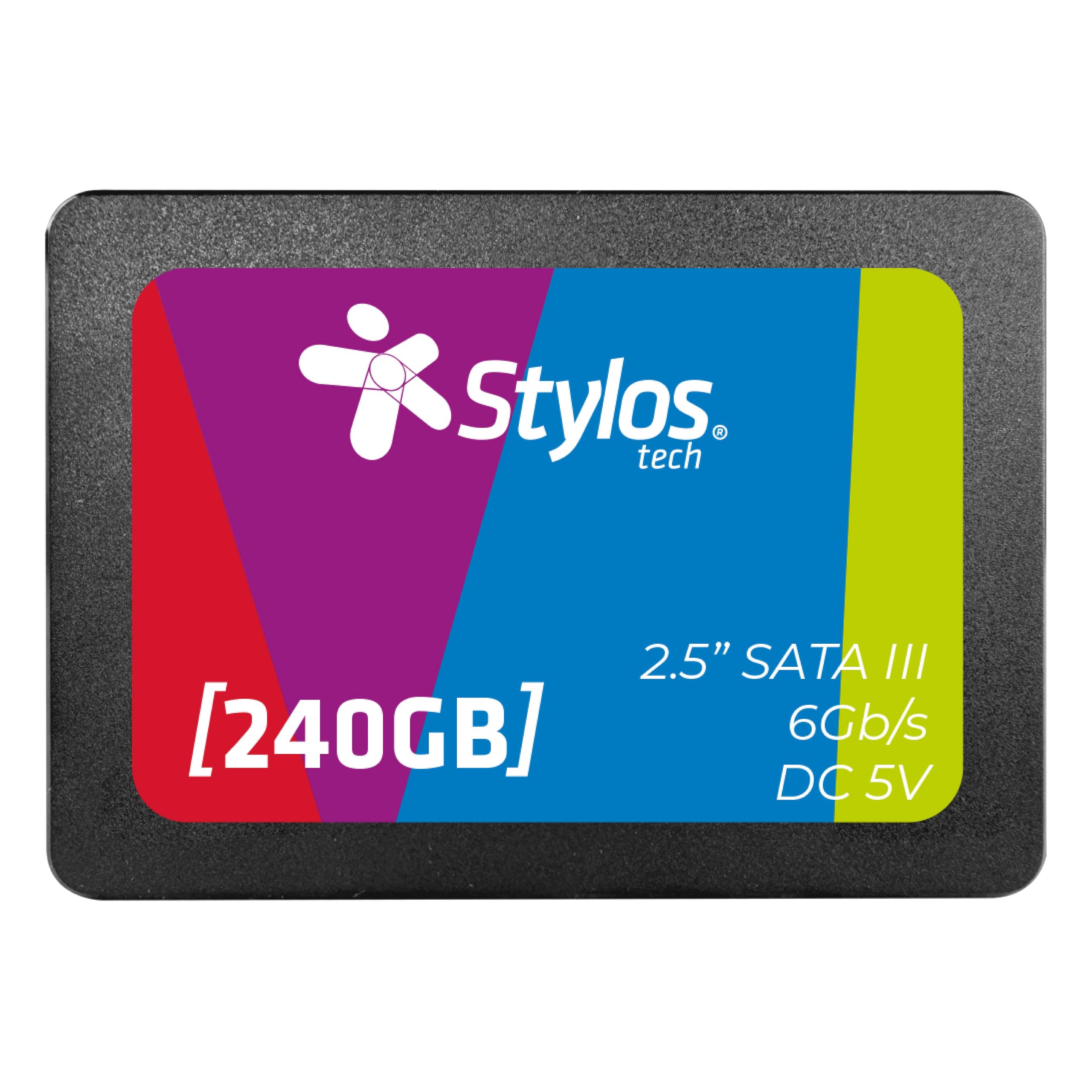 Stylos STMSSD2B Unidad Estado Solido SSD 240GB Stylos Modelo SATA III Voltaje DC 5V Soporta Funciones S.M.A.R.T Trim Command NCQ PSA COMPUTO Y PAPELERÍA