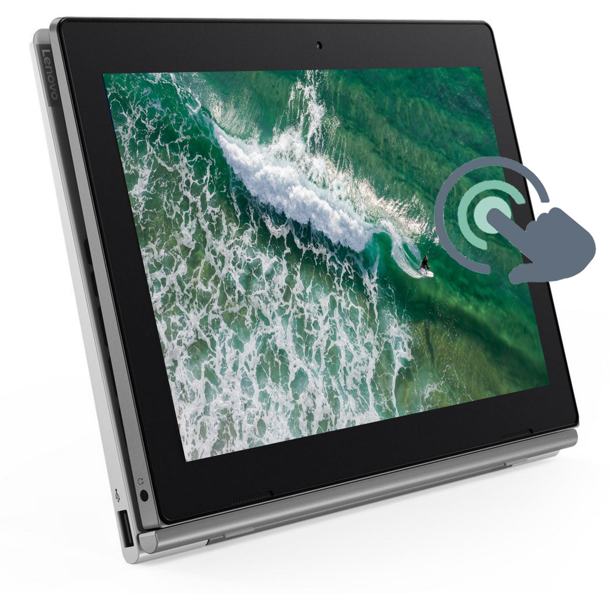 Lenovo IdeaPad D330-10IGM 2 en 1 Portátil con Pantalla táctil con Teclado, Intel Celeron N4000, 64GB SSD, 4GB de RAM, Tablet PC de 10,1", Windows 10 Pro (Renovado)