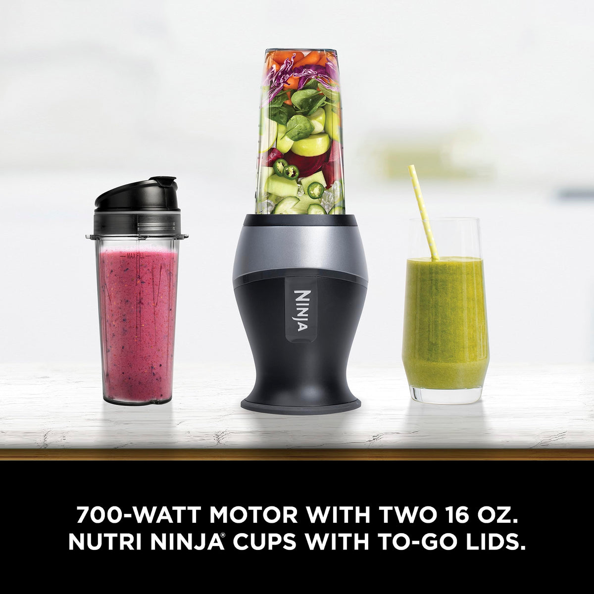 Ninja - Extractor de nutrientes con 2 vasos de 473 ml | QB3001SS
