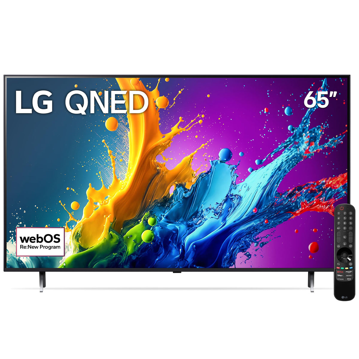 LG Pantalla QNED 65 Pulgadas 4K Smart TV 2024 ThinQ AI 65QNED80TSA