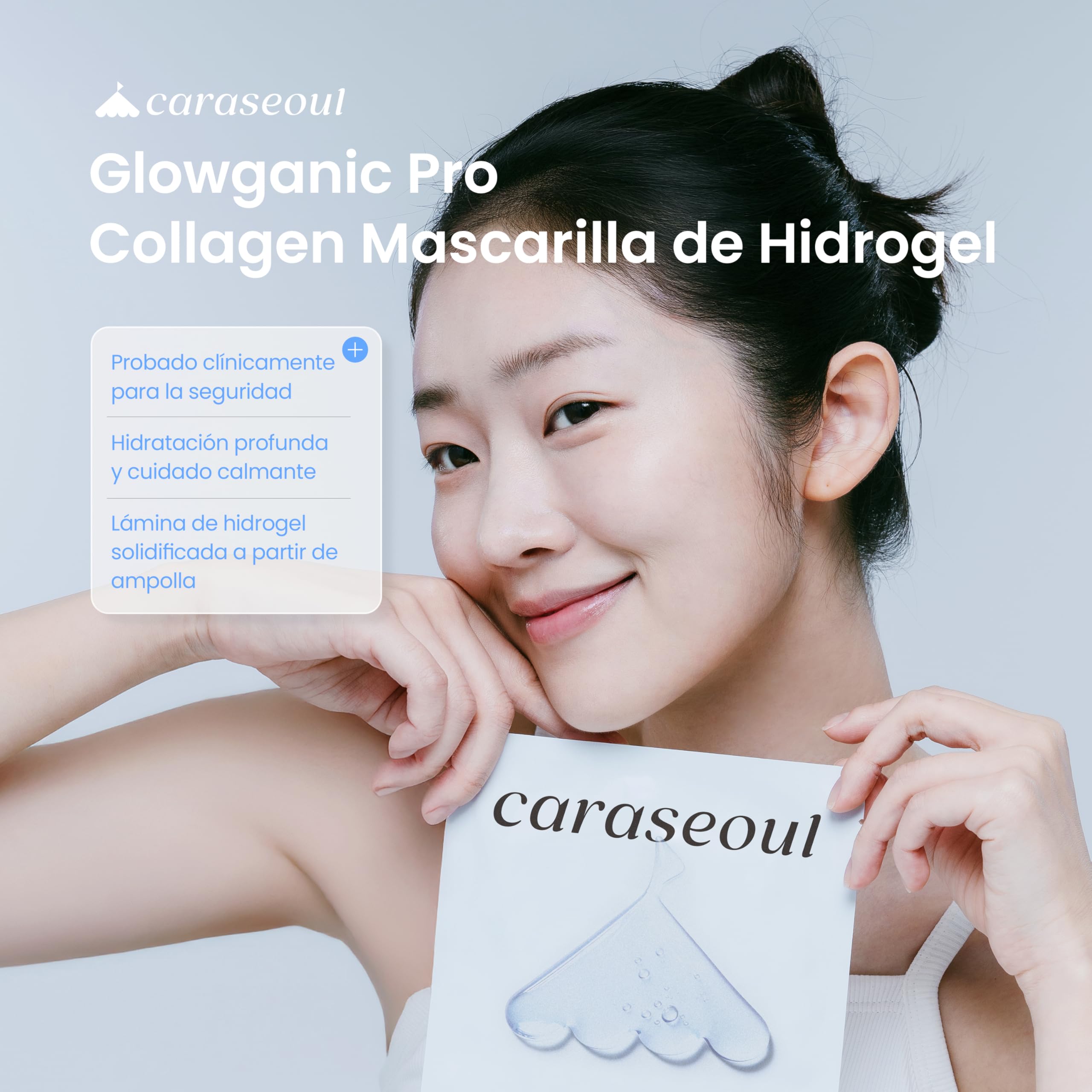 caraseoul Glowganic Pro Colágeno Vegano Mascarilla Hidrogel [4 uds]