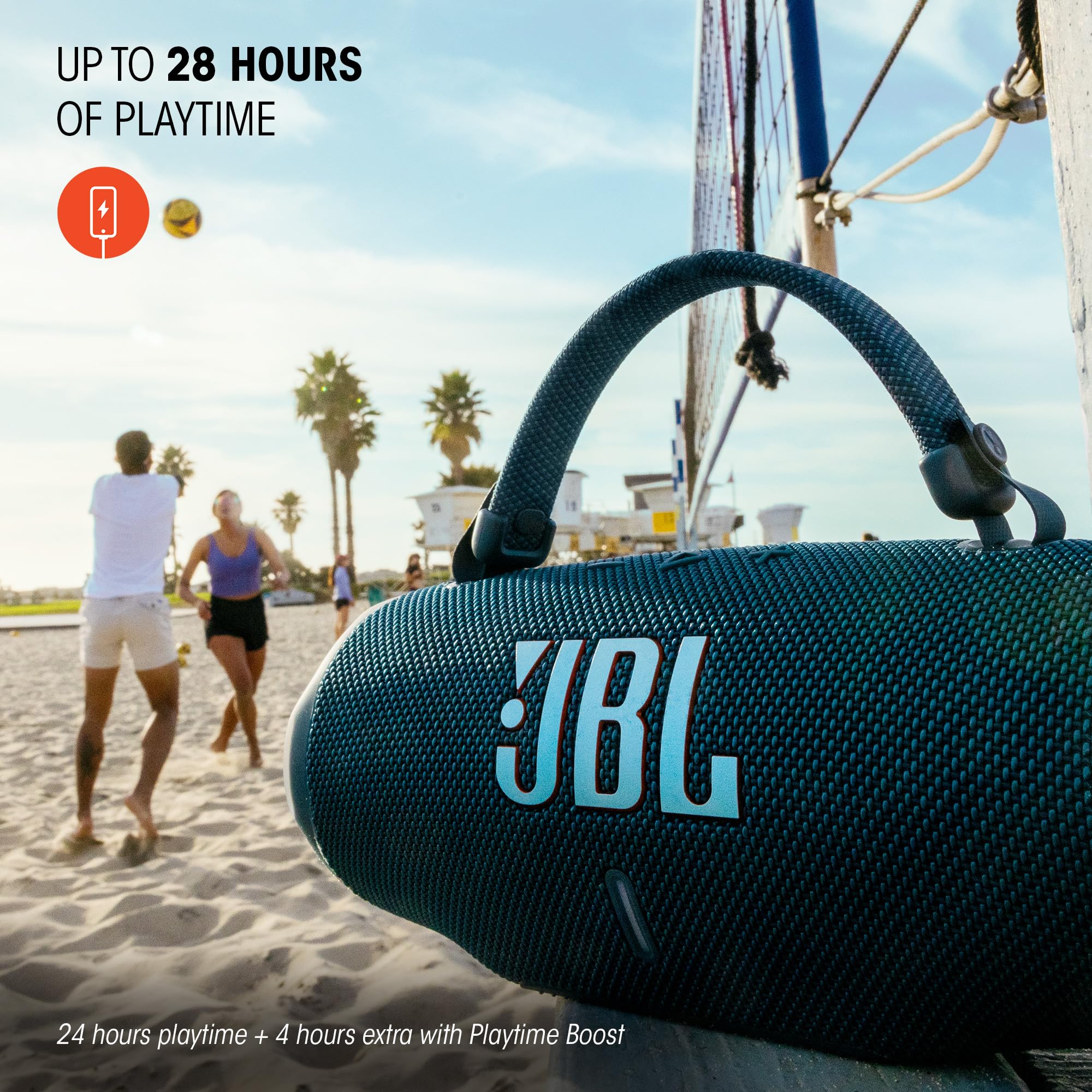 JBL Charge 6 Bocina Portátil Bluetooth, Batería Integrada, IP67 función de Carga USB - Negro
