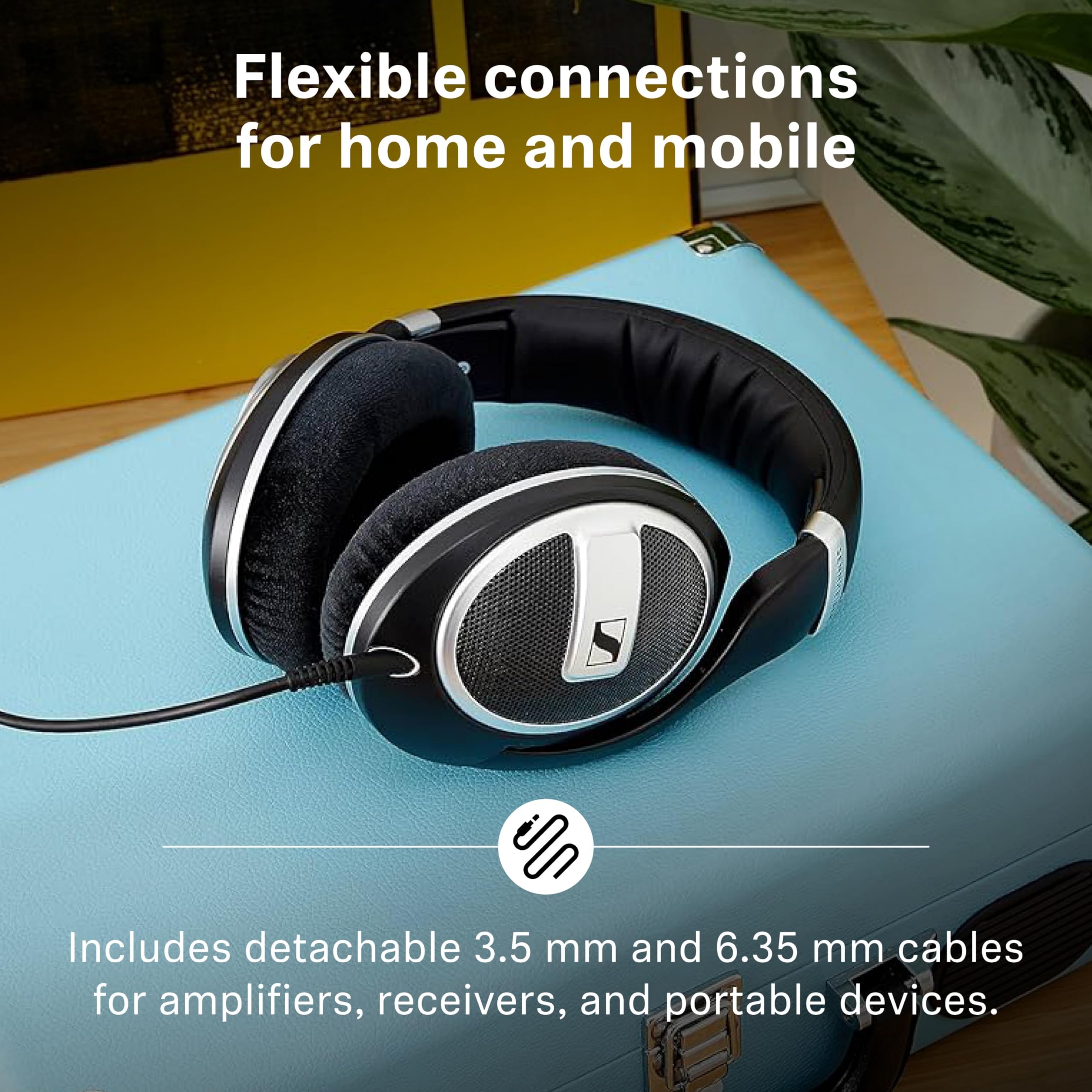 Sennheiser HD 599 Special Edition - Audífonos abiertos y circumaurales, ‎Alámbrico, Exclusivo de Amazon, Negro