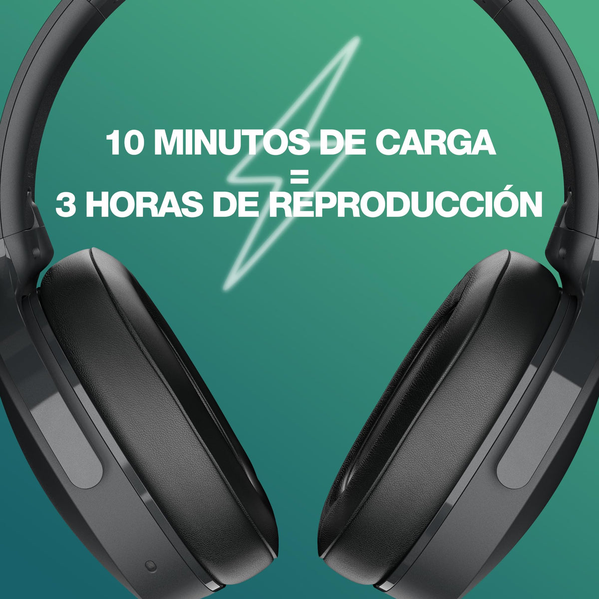 Skullcandy Hesh ANC Cascos Over-Ear Inalámbricos con Cancelación de Ruido, 22 h de Autonomía, Micrófono, Compatibles con iPhone Android y Dispositivos Bluetooth, Negro