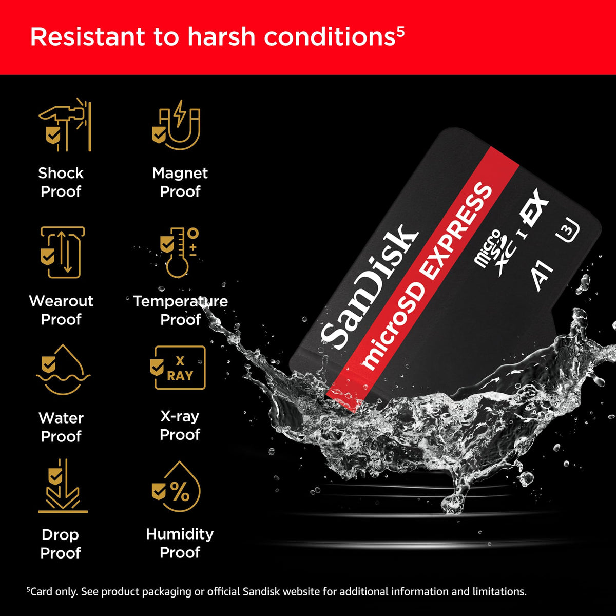 SanDisk Tarjeta microSD Express de 512 GB, hasta 880 MB/s de Lectura, hasta 650 MB/s de Escritura, 220 MB/s de Escritura sostenida, U3, C10 - SDSQXFN-512G-GN4NN