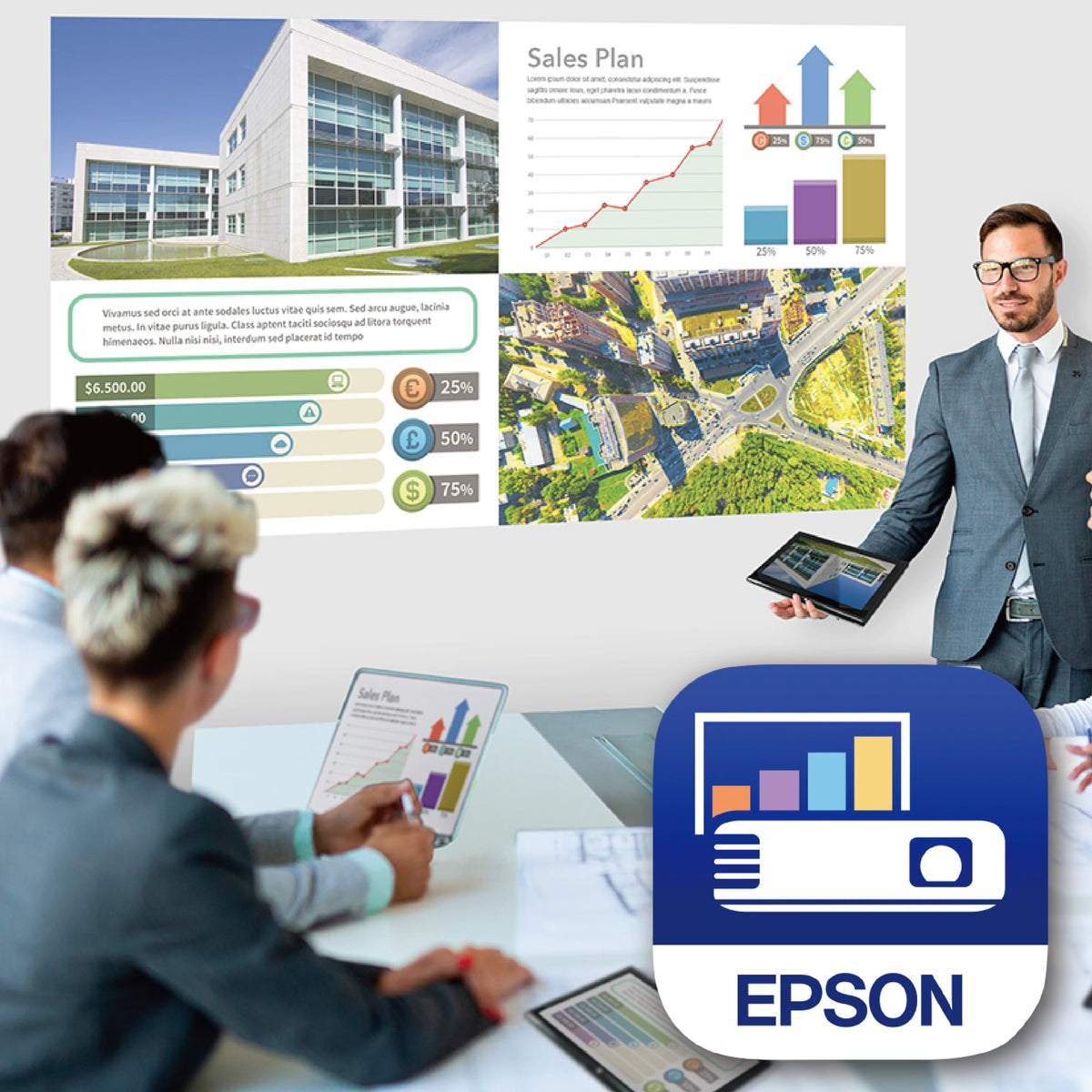 Epson Videoproyector Powerlite X49, XGA 3600 lúmenes Blanco y Negro FJ-45 y HDMI, Wi-Fi Opcional para Educación