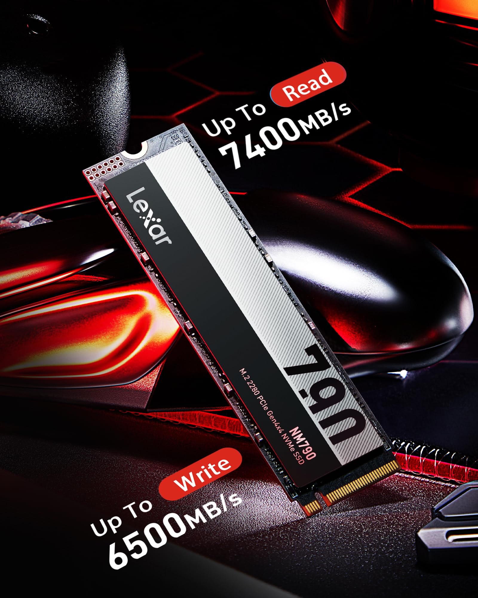 Lexar NM790 SSD M.2 PCIE Gen4 NVMe de 4 TB - Compatible con PS5