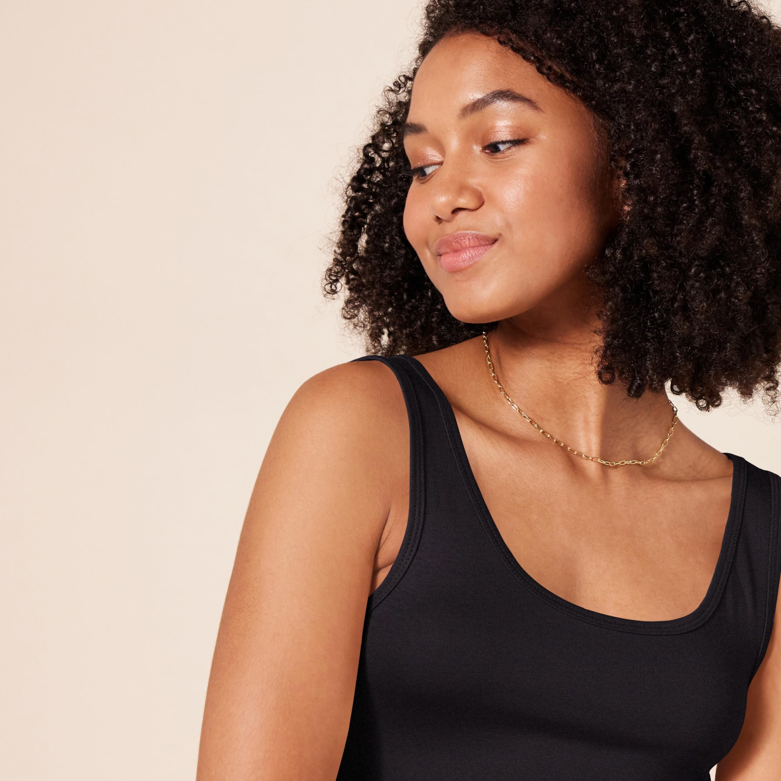 Amazon Essentials - Camiseta sin mangas ajustada para mujer, paquete de 2, color negro, talla G