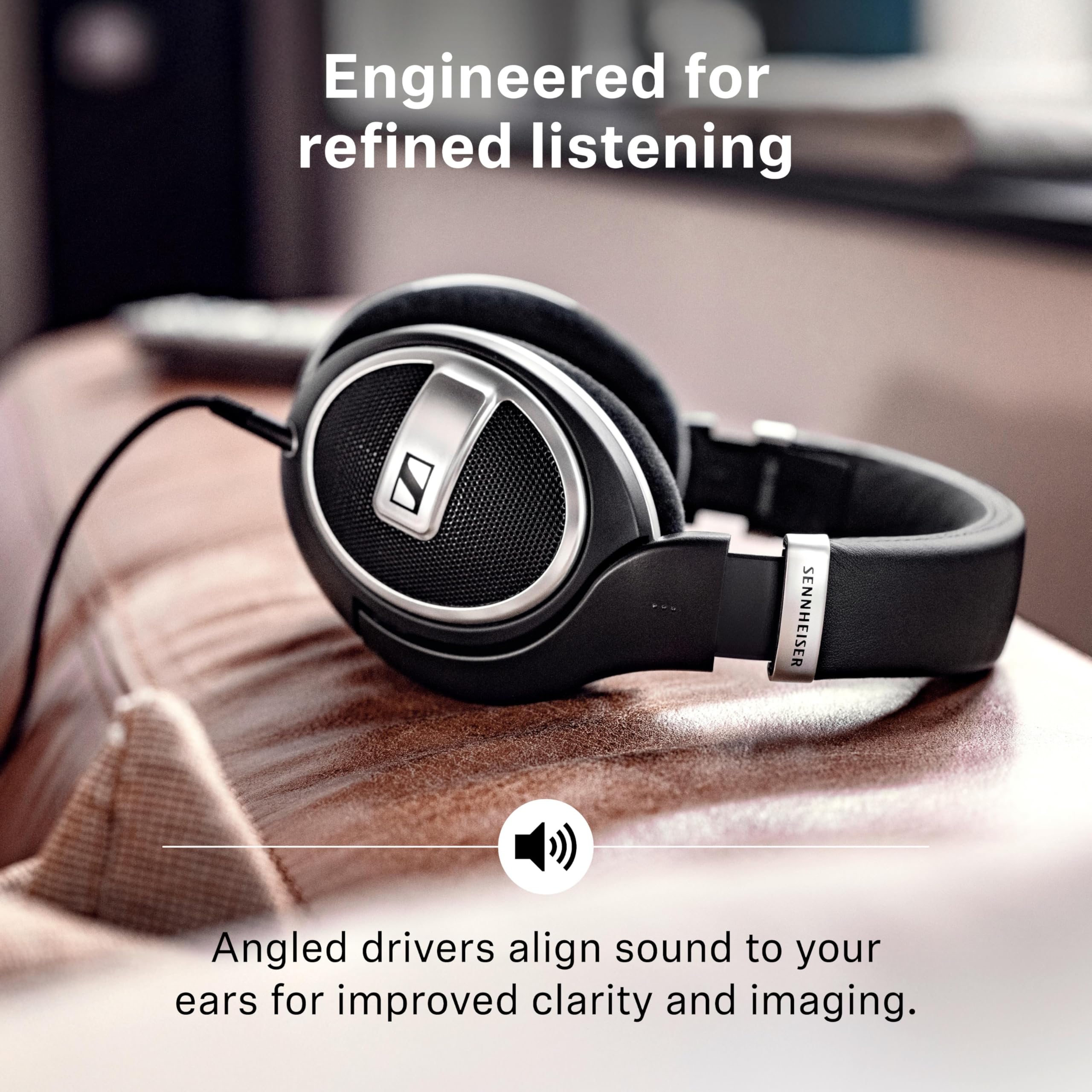 Sennheiser HD 599 Special Edition - Audífonos abiertos y circumaurales, ‎Alámbrico, Exclusivo de Amazon, Negro