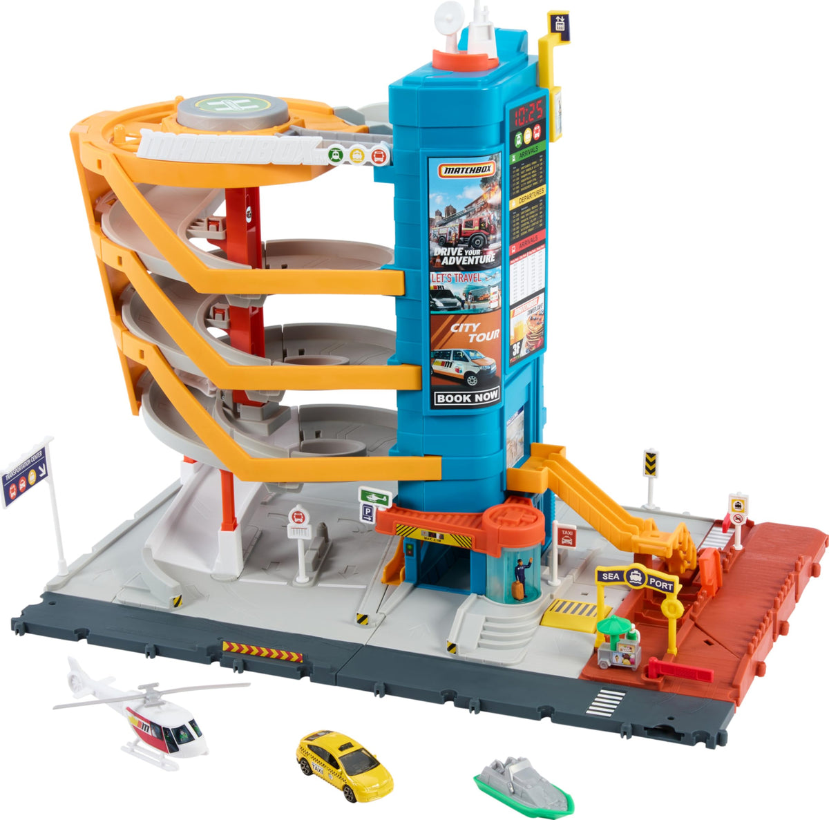 Matchbox Set de Juego Garage de Aventura para niños de 3 años en adelante
