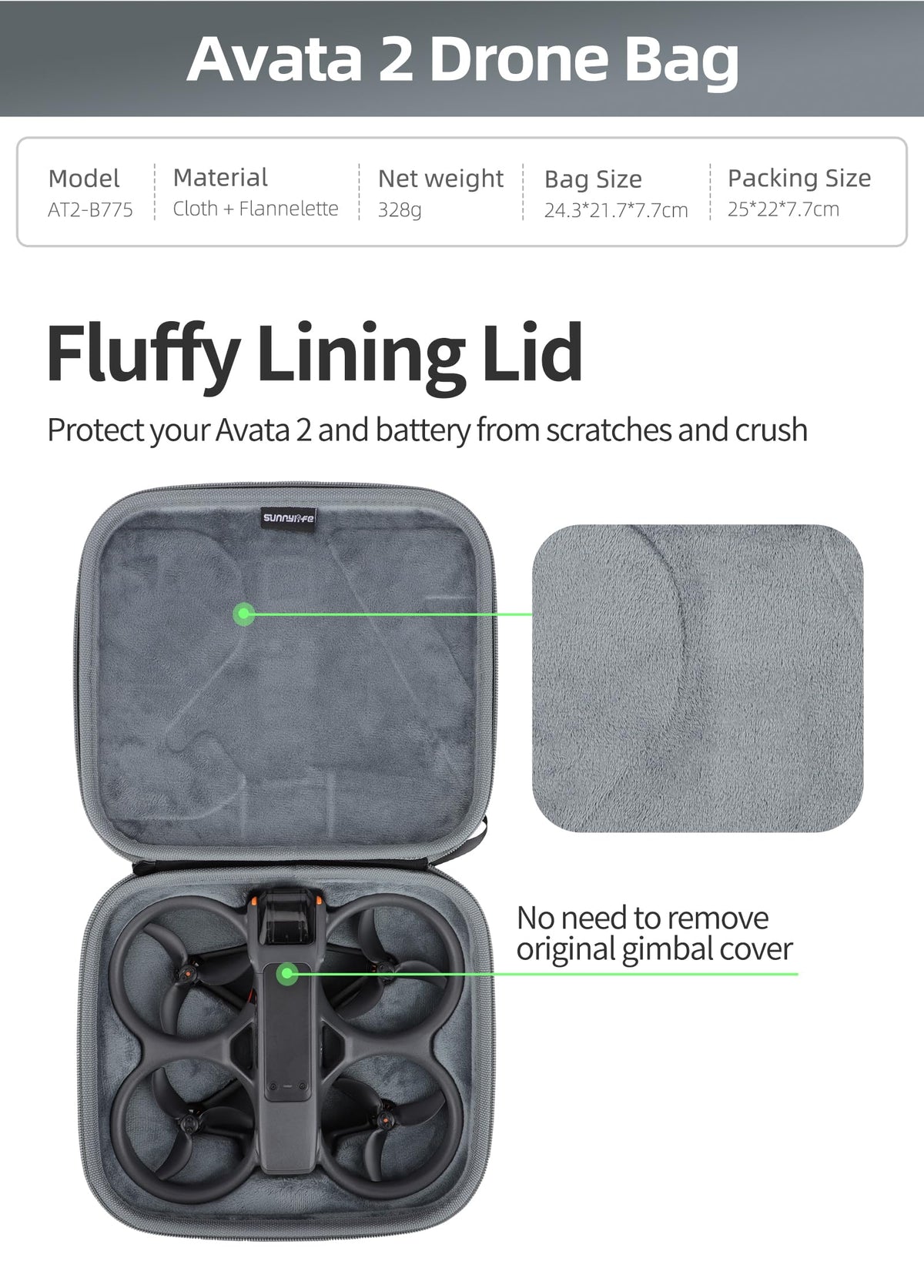 Funda de transporte para DJI Avata 2 Drone Accesorios para DJI Goggles 3 para RC Motion 3 para DJI FPV Control remoto 3, bolsa de almacenamiento a prueba de golpes, funda rígida bolsa de viaje, para