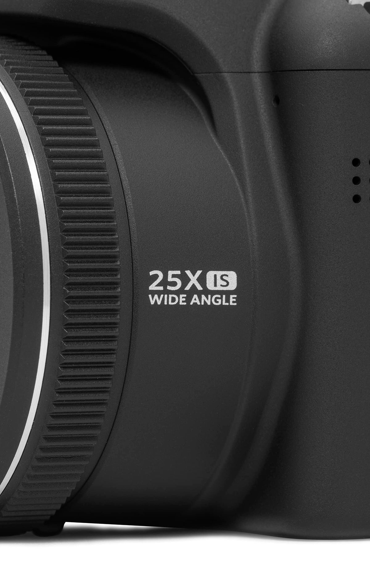 KODAK PIXPRO AZ255-BK Cámara Digital de 16 MP, Zoom óptico de 25 X, Lente Gran Angular de 24 mm, estabilización óptica de Imagen, 1080P, Full HD, Video, cámara LCD de 3 Pulgadas, Color Negro