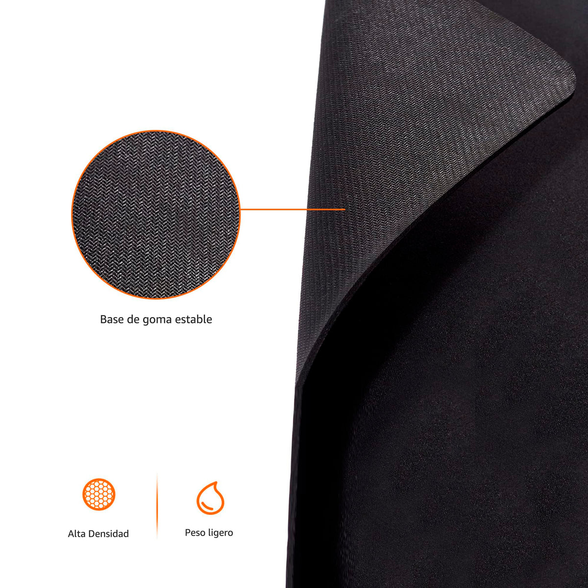 Amazon Basics - Alfombrilla para mouse grande para computadora de juegos, color negro