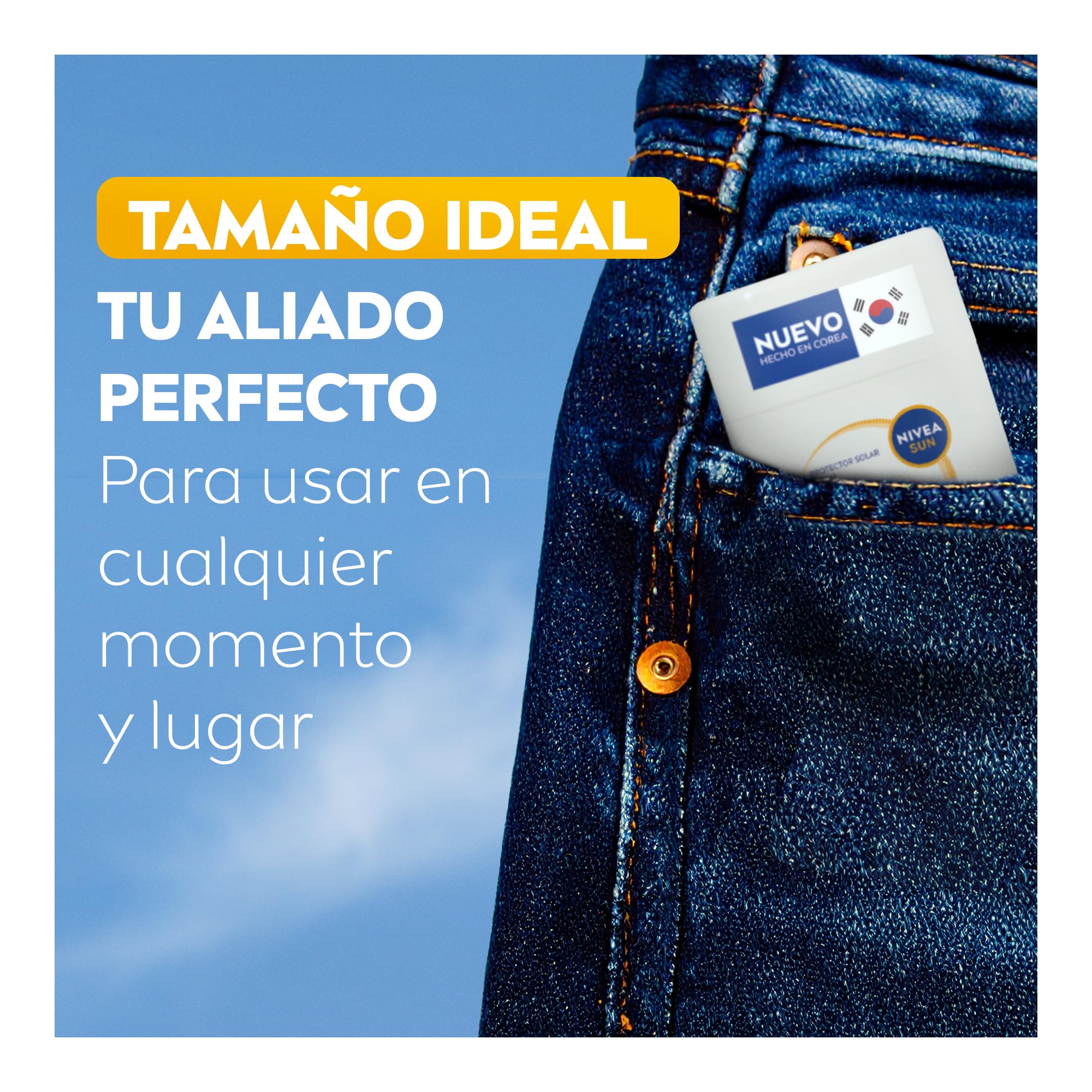 Silky UV Stick NIVEA SUN Protector Solar Facial en Barra FPS50+ Acabado invisible 15g