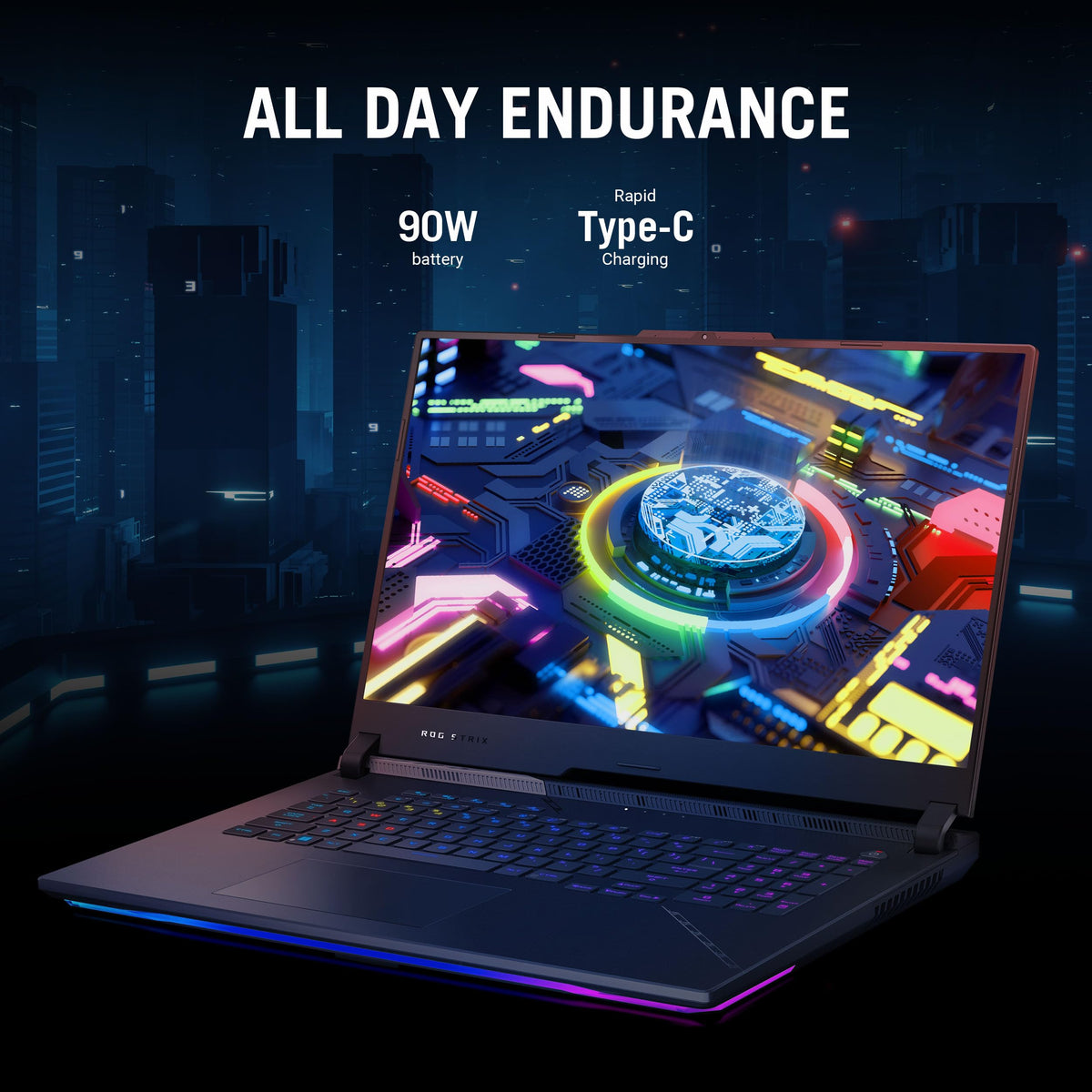 ASUS ROG Strix Scar 17 X3D (2024) Laptop para juegos, 17.3 pulgadas WQHD 240Hz/3ms, pantalla 100% DCI-P3, GeForce RTX 4080, AMD Ryzen 9 7945HX3D, 32GB DDR5, 1TB PCIe SSD, Wi-Fi 6E, Windows 11 Pro, G73