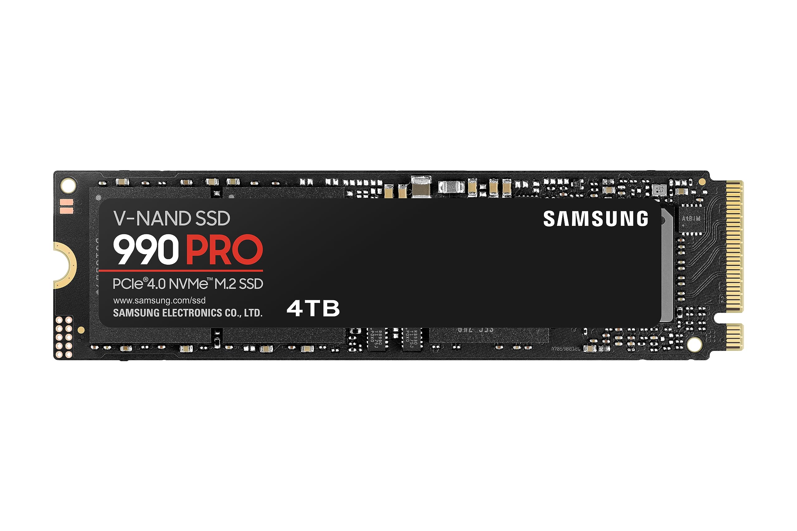 Samsung 990 Pro SSD 4TB PCIe 4.0 M.2 2280 Disco Duro Interno de Estado sólido, Seq. Velocidades de Lectura de hasta 7,450 MB/s para computación de Alta Gama, Juegos y Estaciones de Trabajo Pesadas
