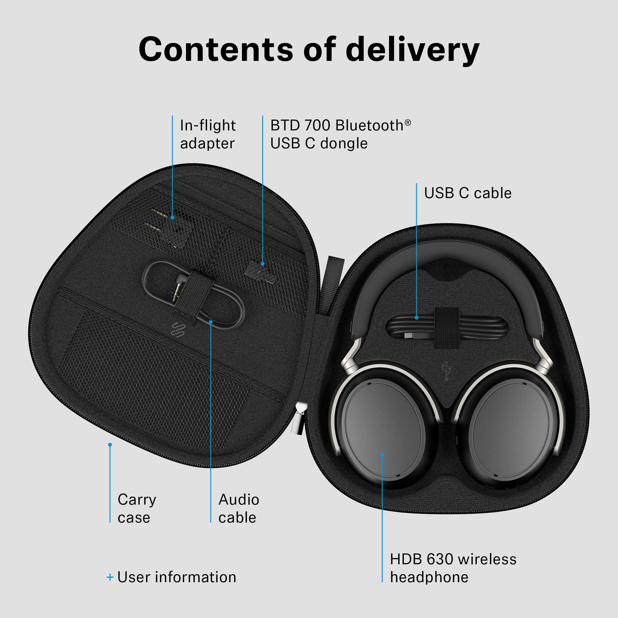 Sennheiser HDB 630 Audífonos Inalámbricos Audiófilos Negro