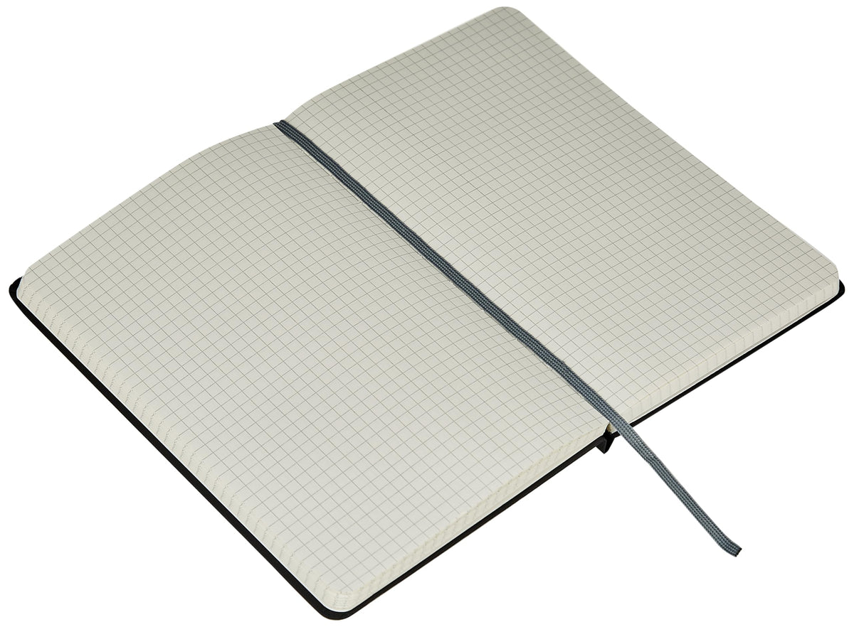 Amazon Basics - Cuaderno clásico cuadriculado, 240 páginas, tapa dura, 5 x 8.25 pulgadas, páginas con rayas gráficas
