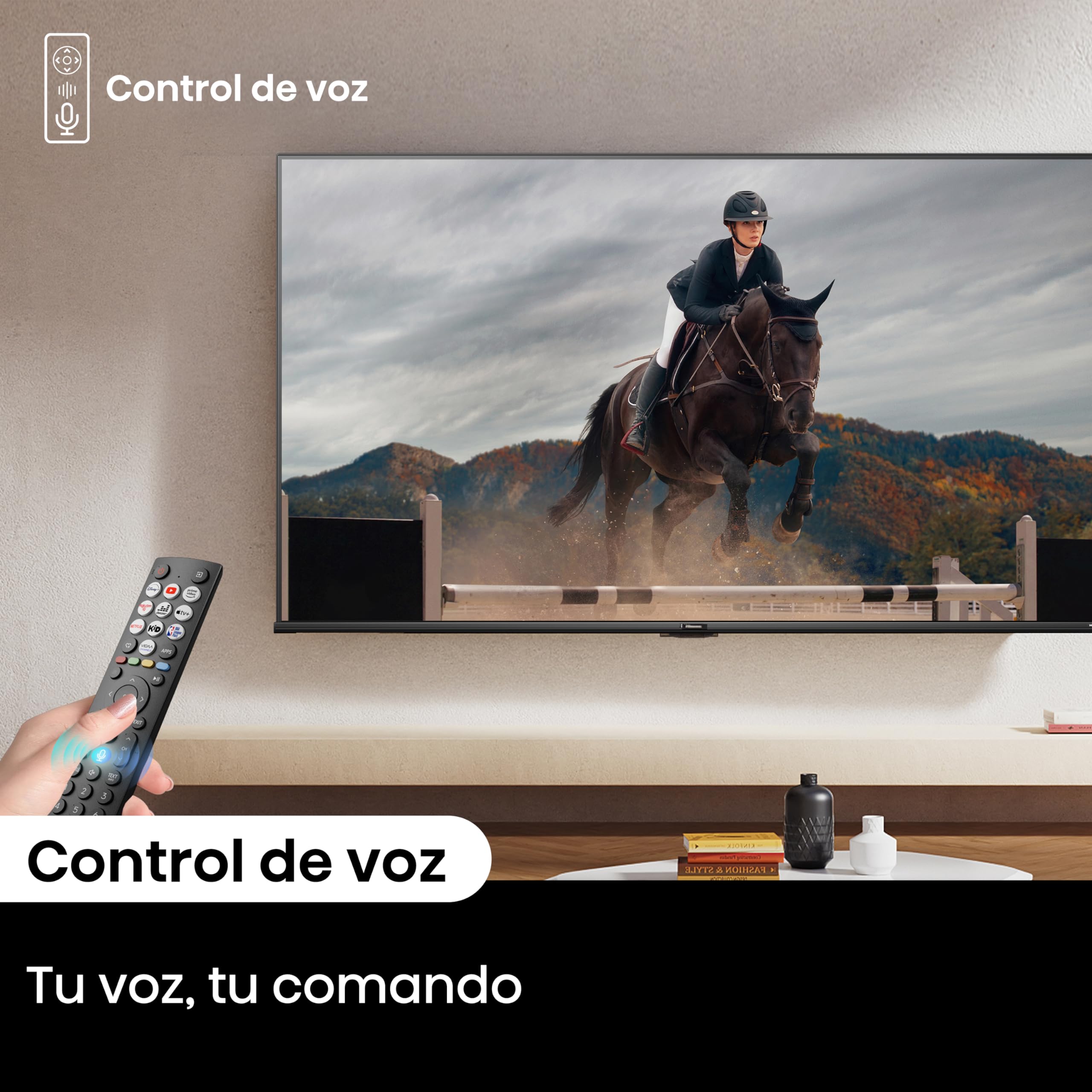 Hisense Television QD6N Pantalla 43 Pulgadas,QLED Smart Google TV UHD 4K,Control Remoto por Voz con Alexa,Dolby Vision Atmos, Modo de Juego Plus, Control de Voz,Compartir con TV