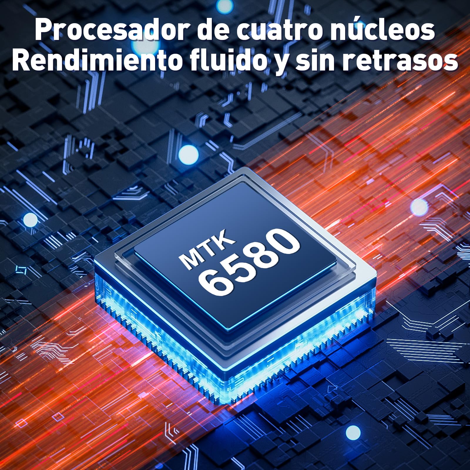 Fhrhig Celulares Inteligente Android 14, 256GB+8GB RAM Smartphone, 6.6" HD Celular con Batería 8000mAh, 8MP+5MP Cámara, Teléfonos con Dual SIM Dual Standby/Face ID/TF