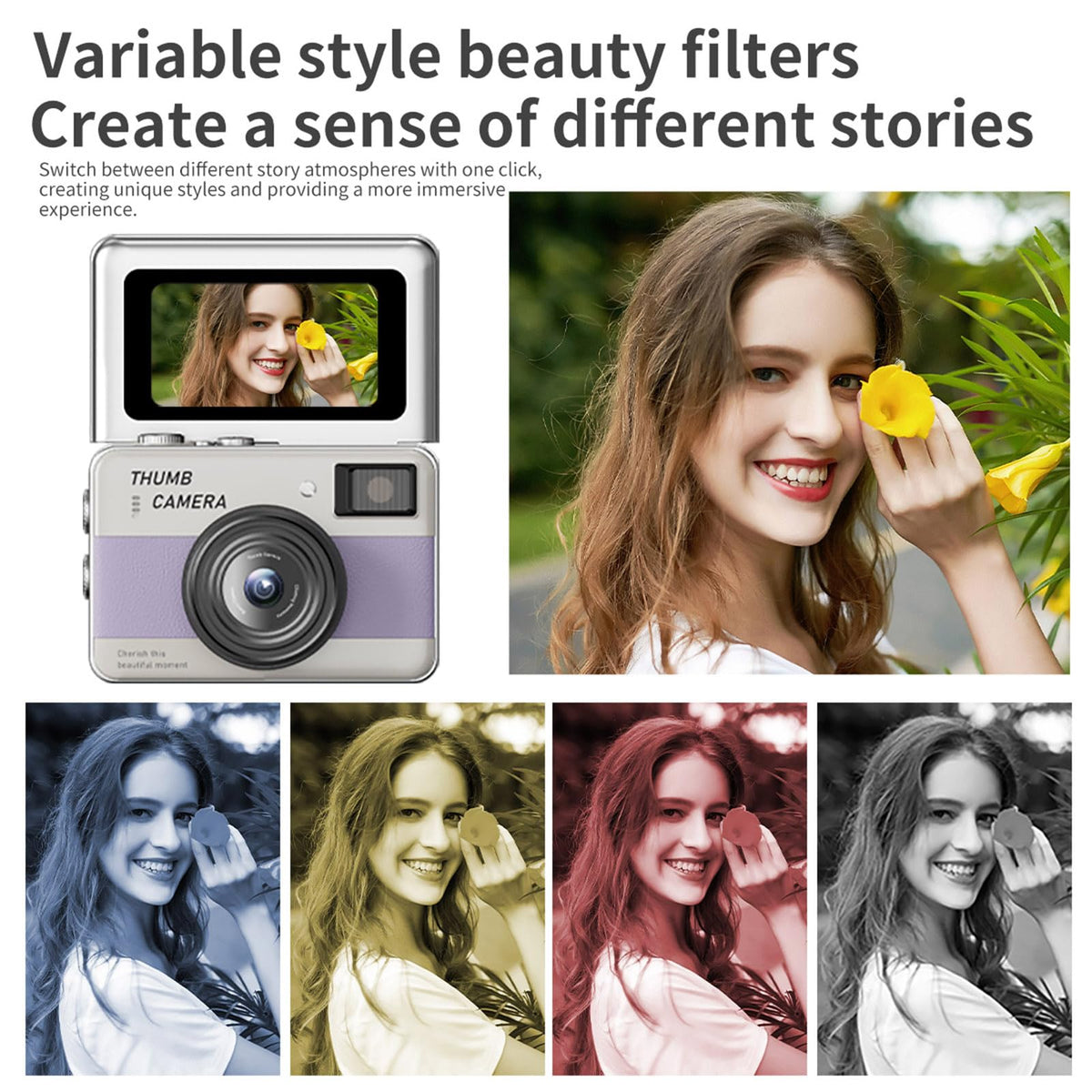 Pequeño llavero con cámara digital de 1080P y 16X ideal para videocámara viajes y Vlog Llavero pequeño digital
