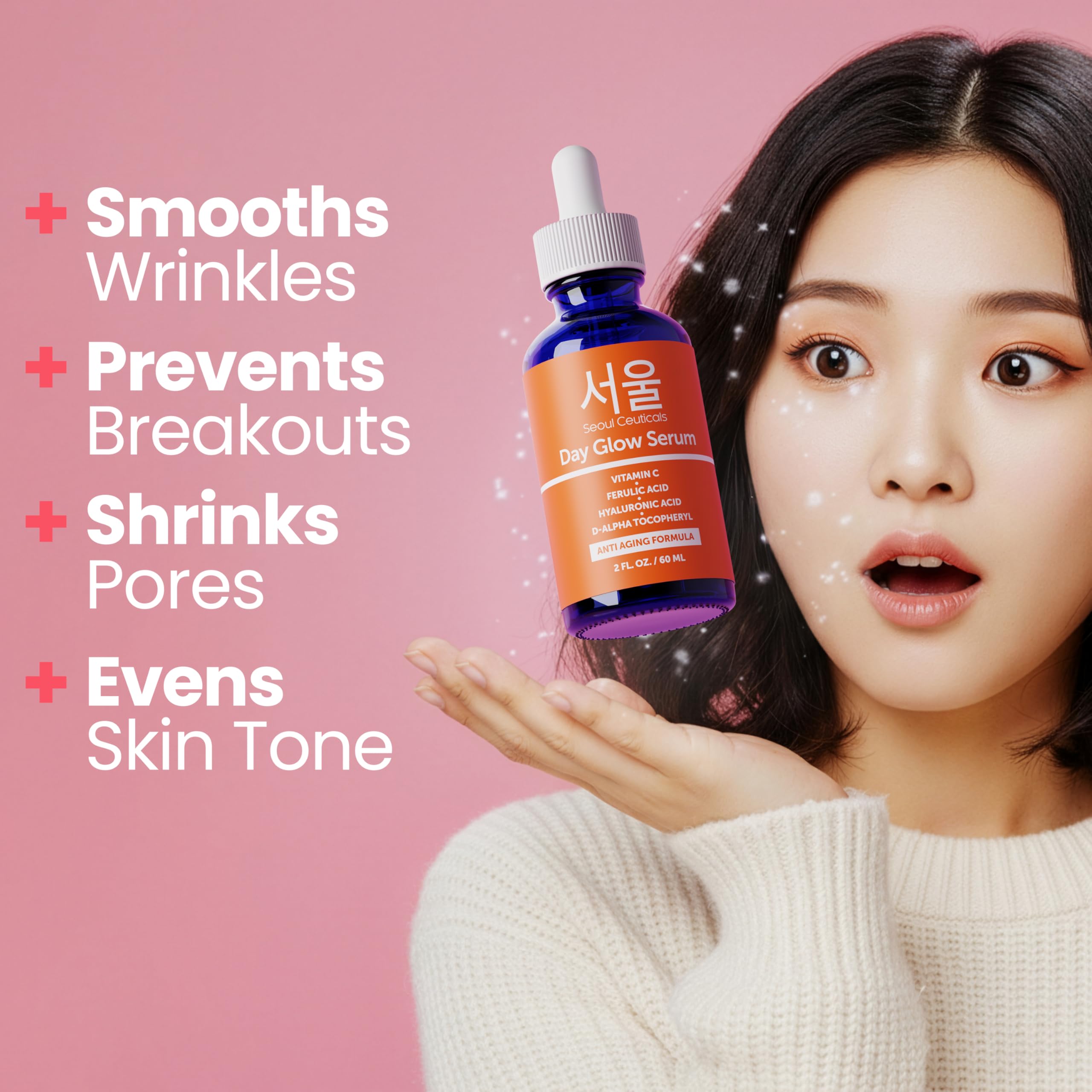 SEOUL CEUTICALS suero facial vitamina C con ácido ferúlico y ácido hialurónico - 30 ml