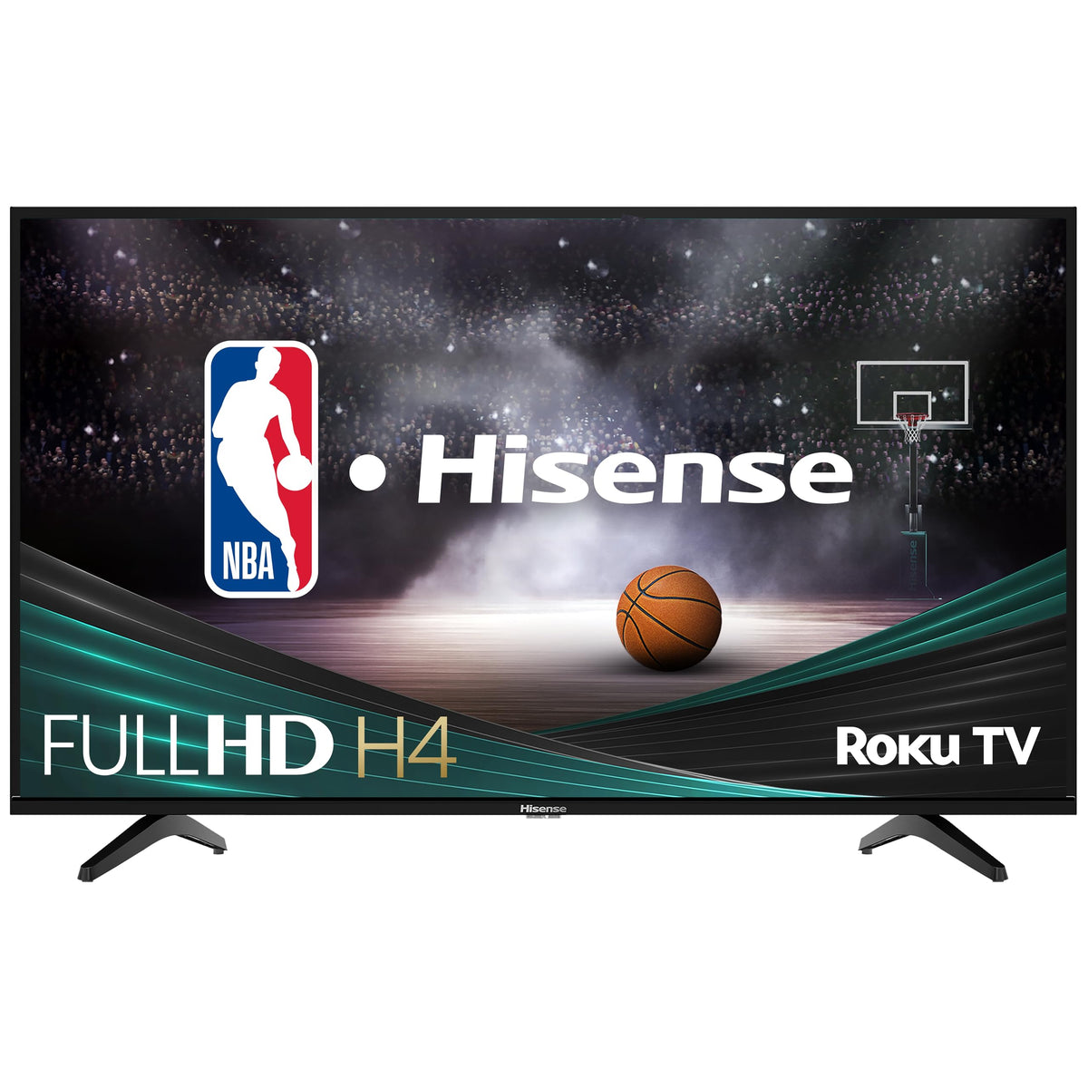 Hisense Television 40 Pulgadas Class 1080p FHD LED Smart Roku TV Bisel Delgado Modo de Juego Funciona con Asistente de Google y Alexa 40H4030F4