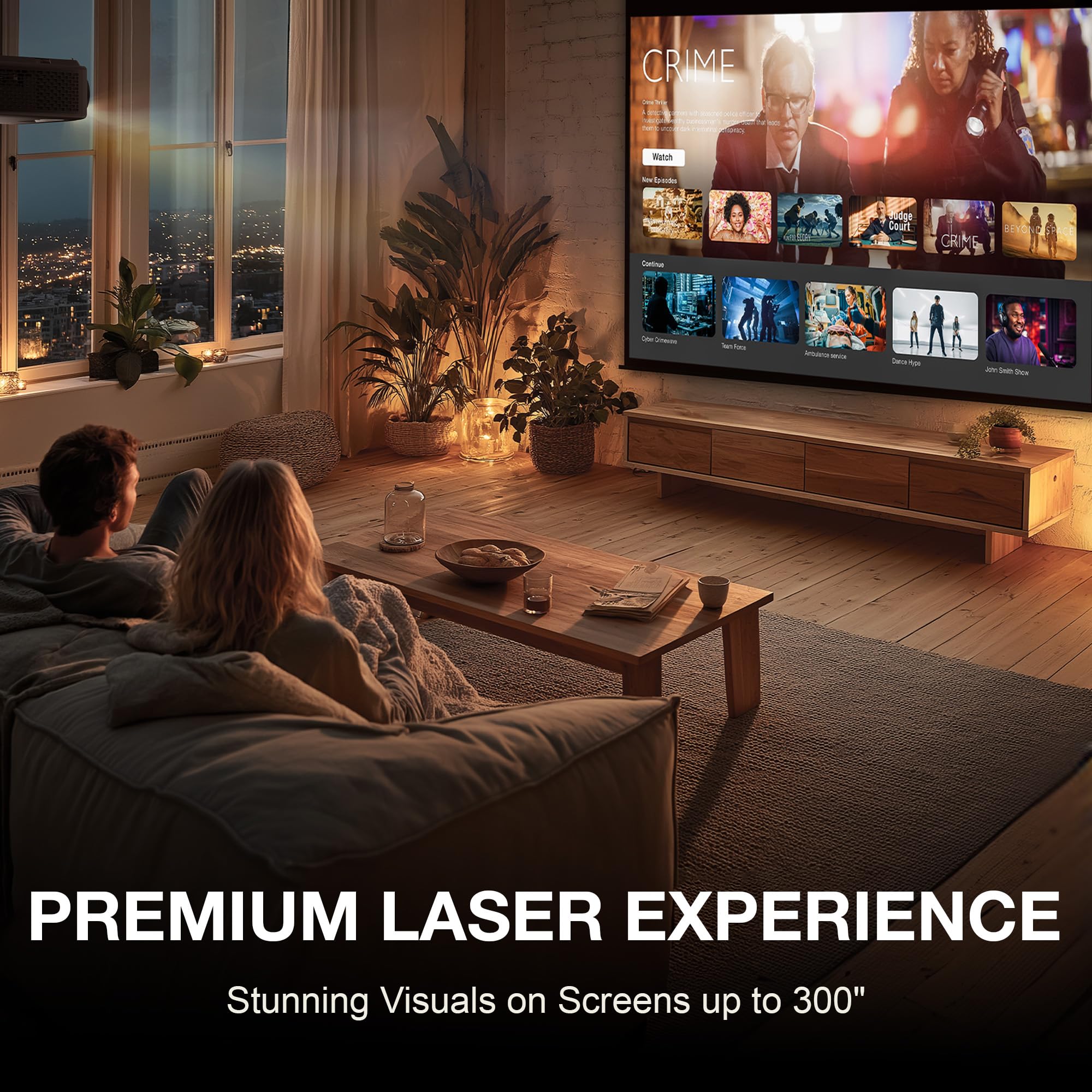 Optoma UHZ36-4K UHD, 3500 lúmenes, Modo HDR y cineasta, proyector láser de Cine en casa