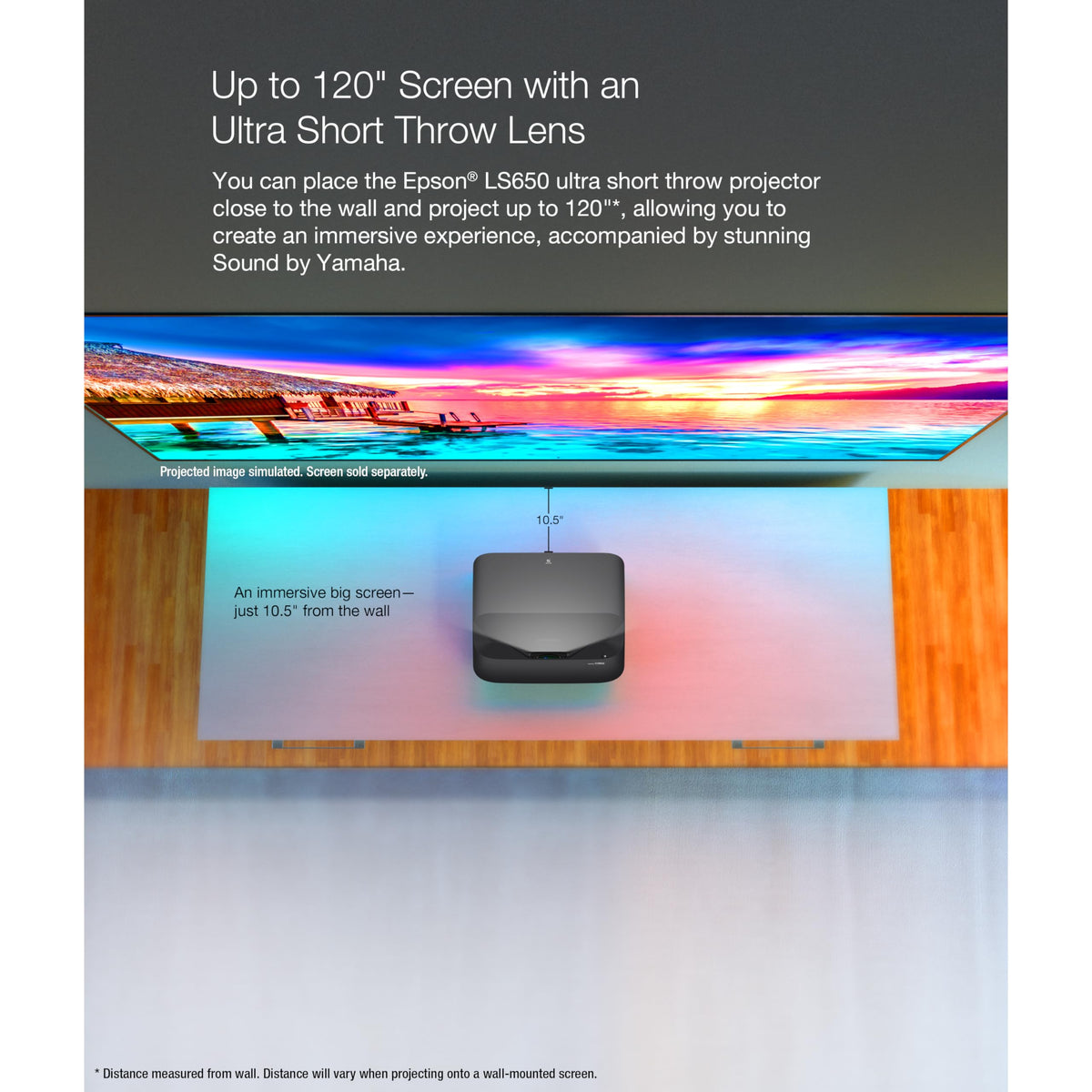 Epson EpiqVision Proyector, Experiencia 4K y Streaming, LS650 Negro
