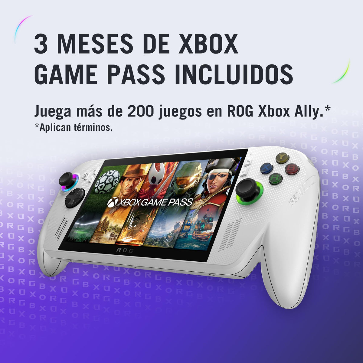 ASUS ROG XBOX Ally/AMD Ryzen™ Z2 A/AMD Radeon™ Graphics/ 16GB 512GB SSD/FHD 16:9 120Hz/ Wi-Fi 6E + Bluetooth® 5.